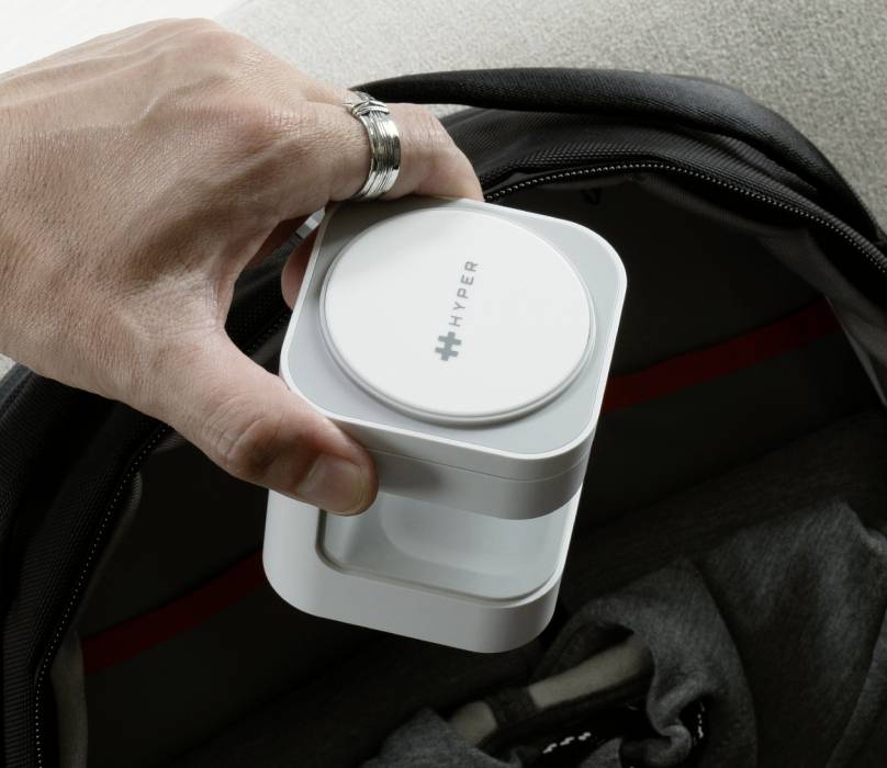 HYPER Induktions-Ladegerät HyperJuice HJ3320WHGL Weiß