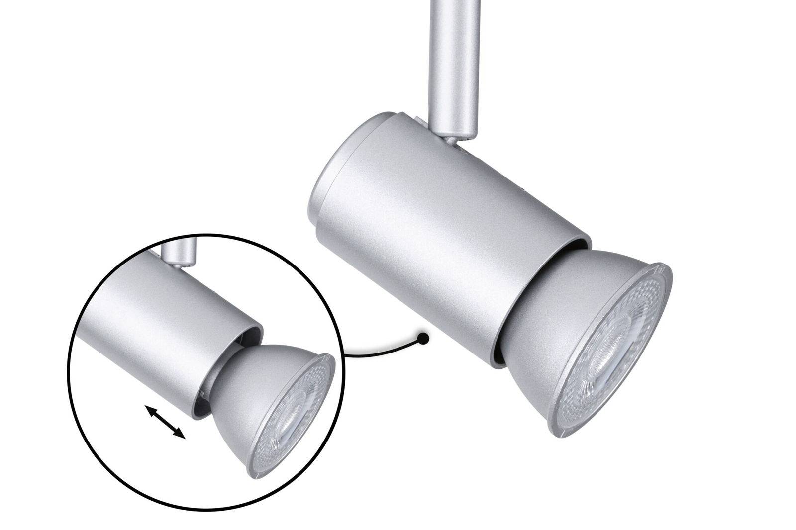 Paulmann Runa Hochvolt-Schienensystem-Leuchte URail GU10 Chrom (matt)