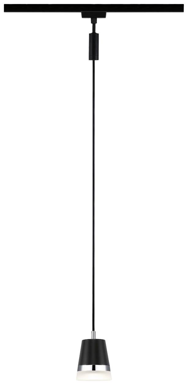 Paulmann Cone Hochvolt-Schienensystem-Leuchte, Pendelleuchte URail GU10 Schwarz (matt)