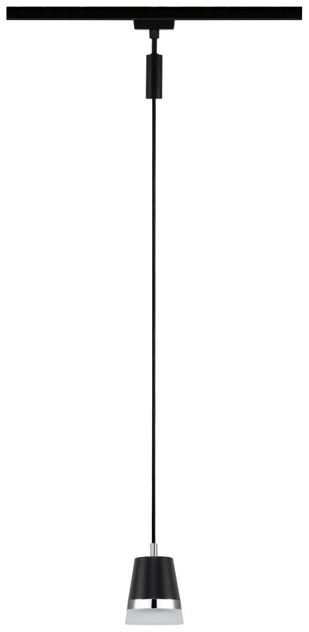 Paulmann Cone Hochvolt-Schienensystem-Leuchte, Pendelleuchte URail GU10 Schwarz (matt)