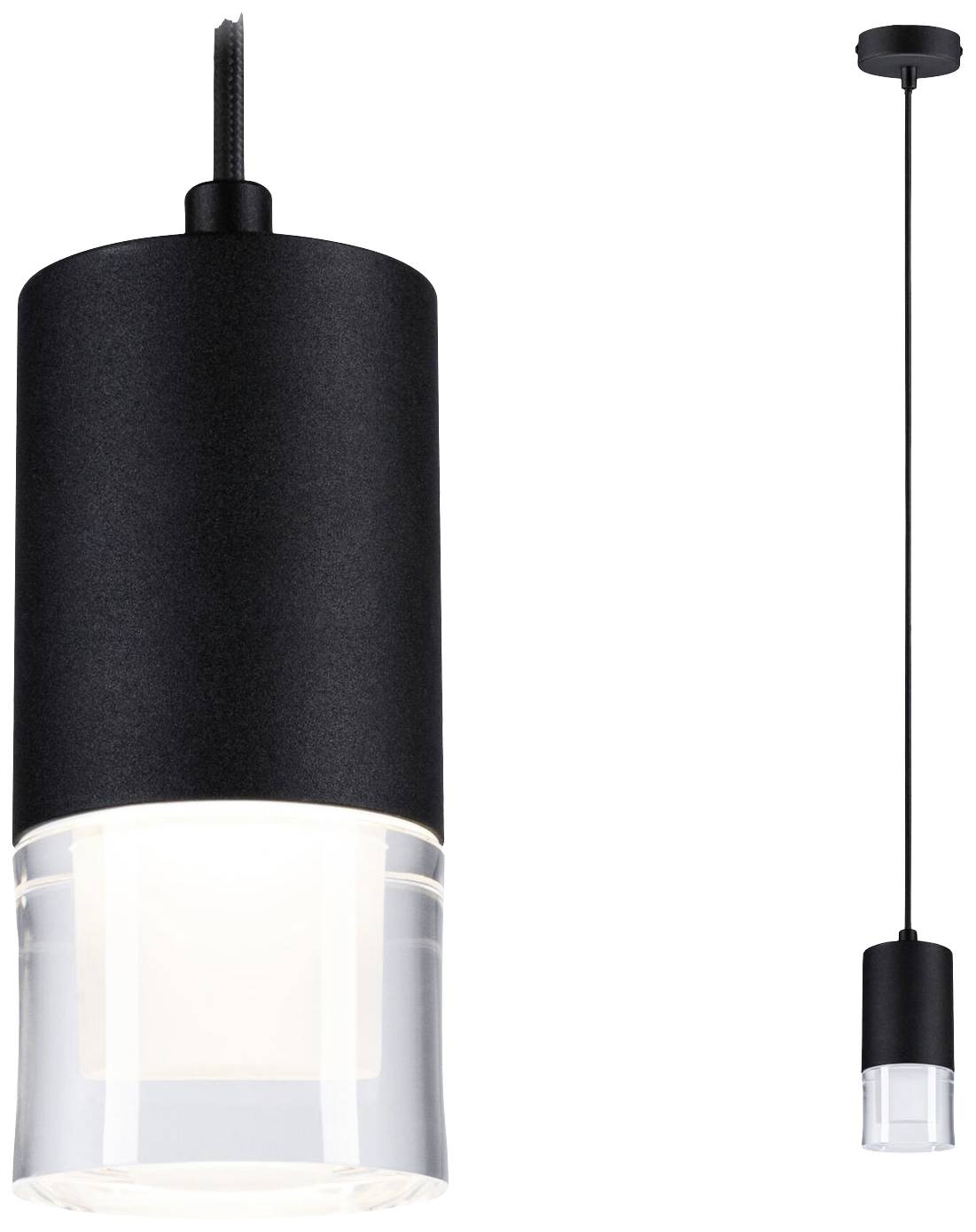 Paulmann Kame 79997 LED-Pendelleuchte LED 9W Schwarz