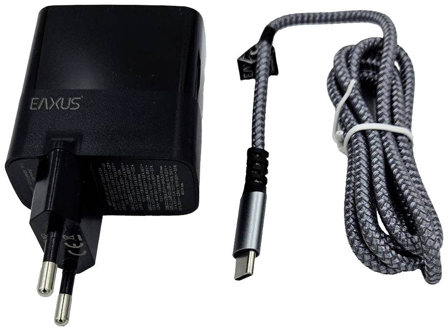 Eaxus USB Ladegerät 65W 2x USB-A, 2x USB-C® USB PD Schwarz