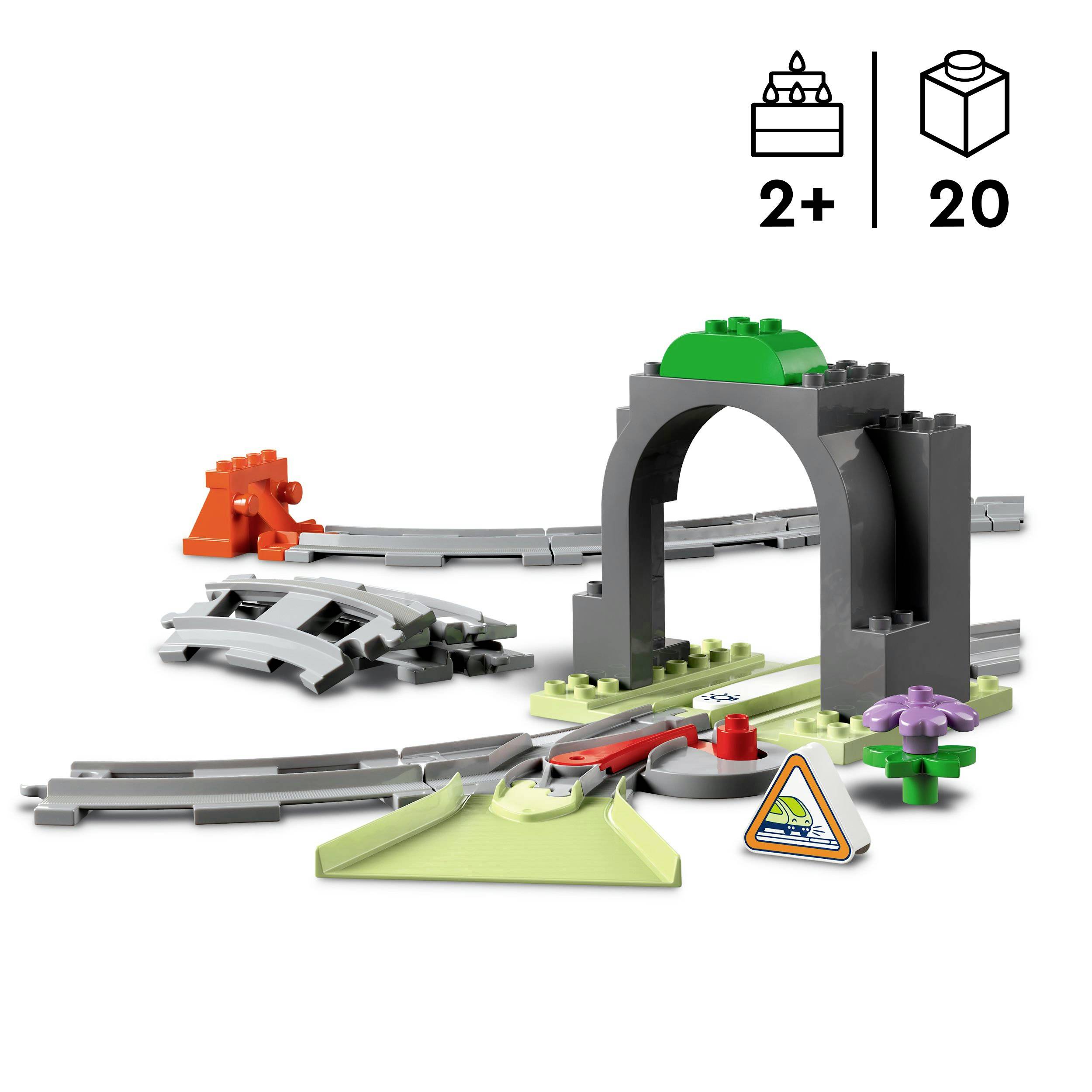 10425 LEGO® DUPLO® Eisenbahntunnel und Schienen – Erweiterungsset