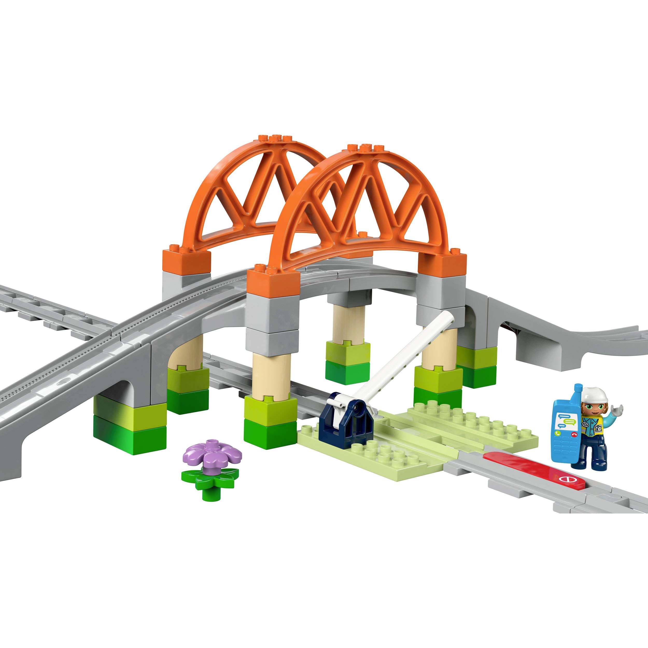 10426 LEGO® DUPLO® Eisenbahnbrücke und Schienen – Erweiterungsset