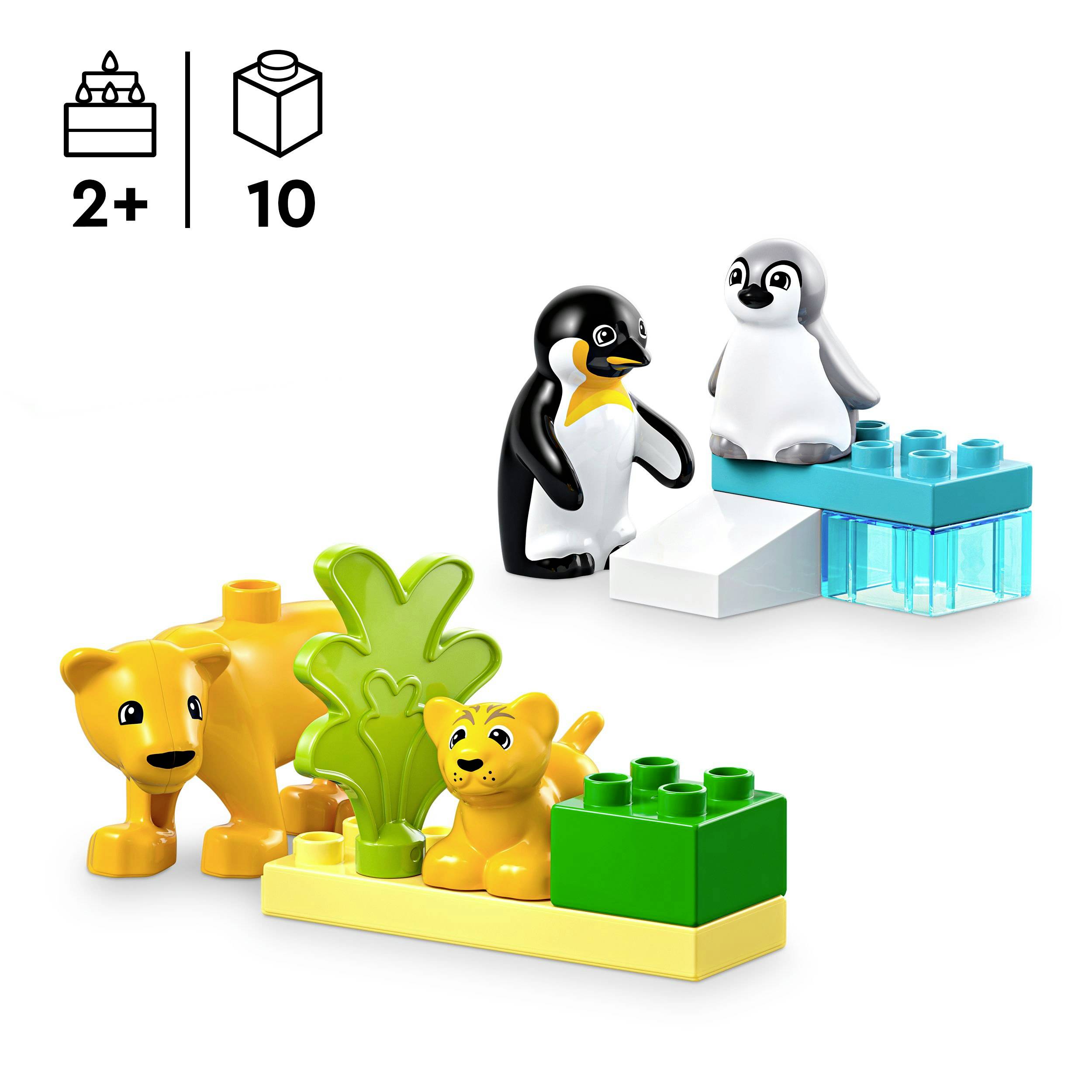 10442 LEGO® DUPLO® Wildtier-Familien: Pinguine und Löwen