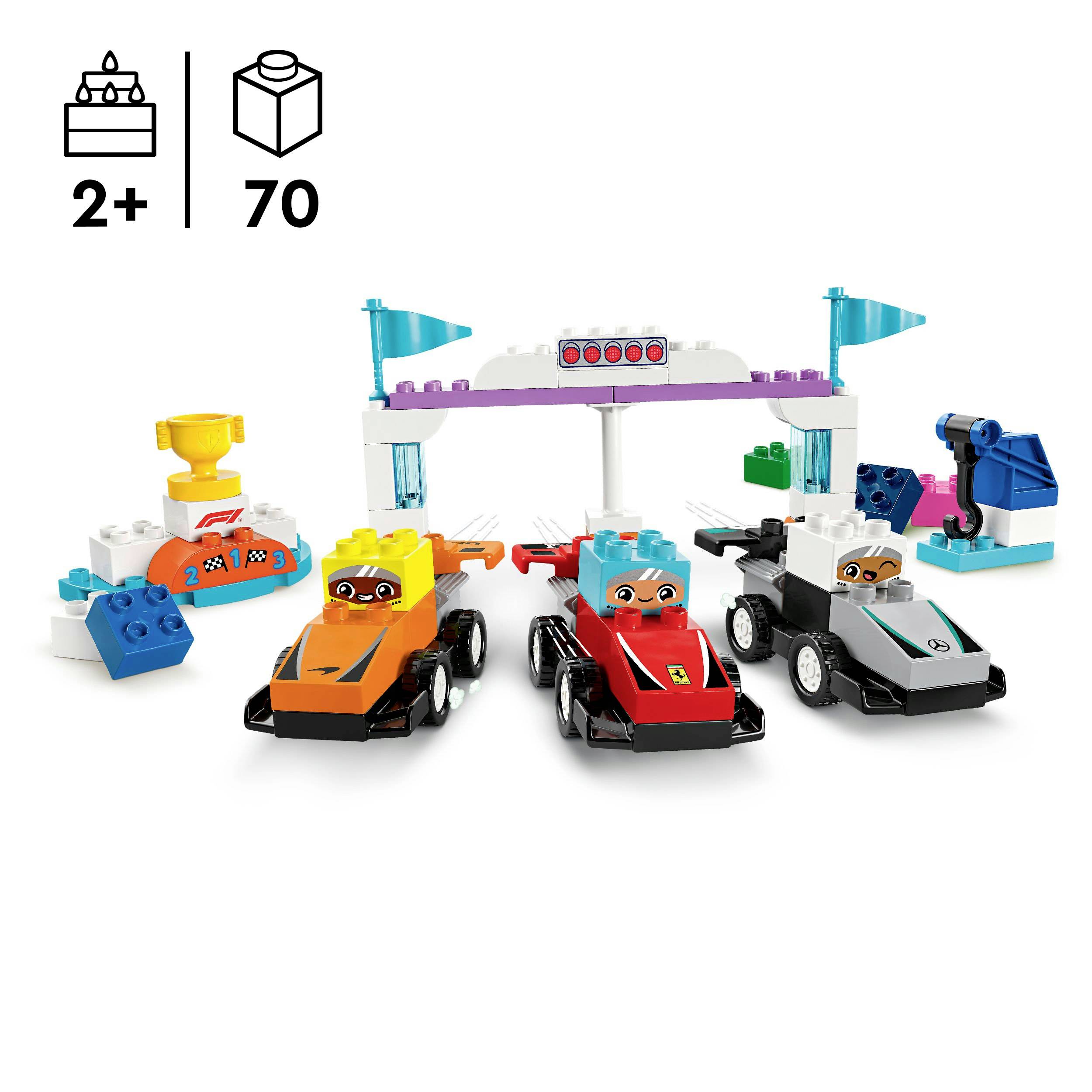 10445 LEGO® DUPLO® F1® Team Rennautos mit Rennfahrern
