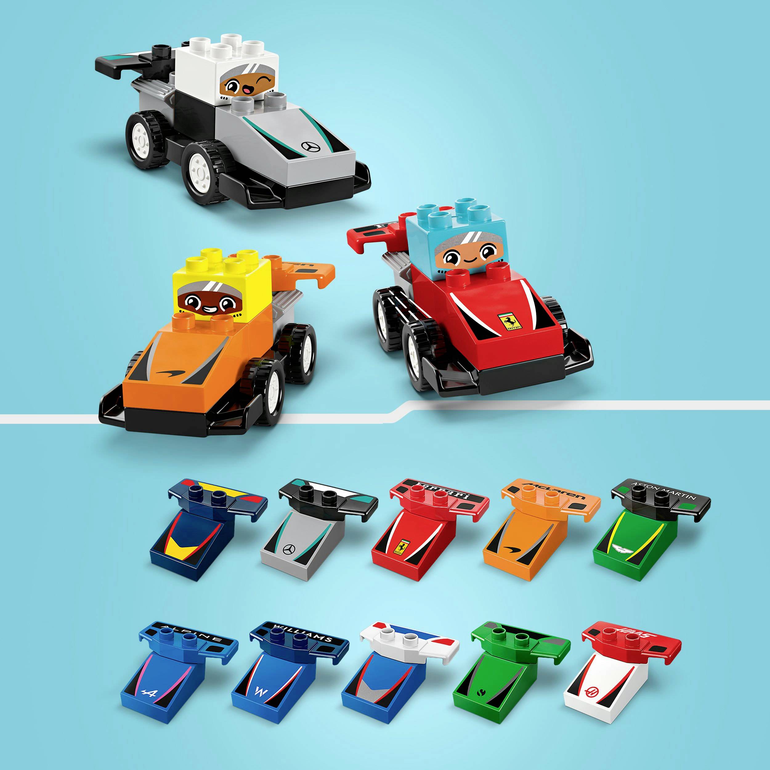 10445 LEGO® DUPLO® F1® Team Rennautos mit Rennfahrern