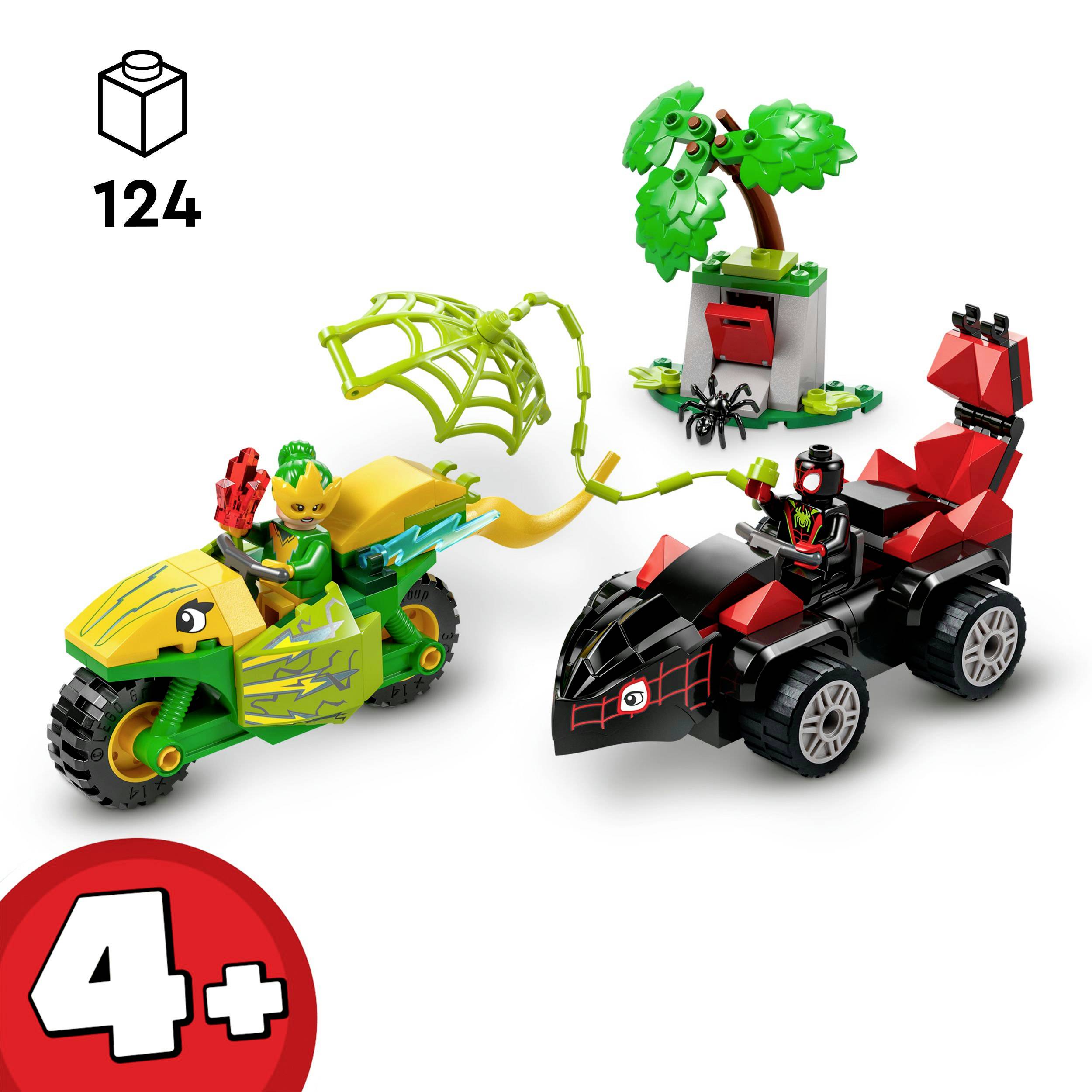 11198 LEGO® MARVEL SUPER HEROES Actionspaß mit Spin und Electro in ihren Dino-Flitzern