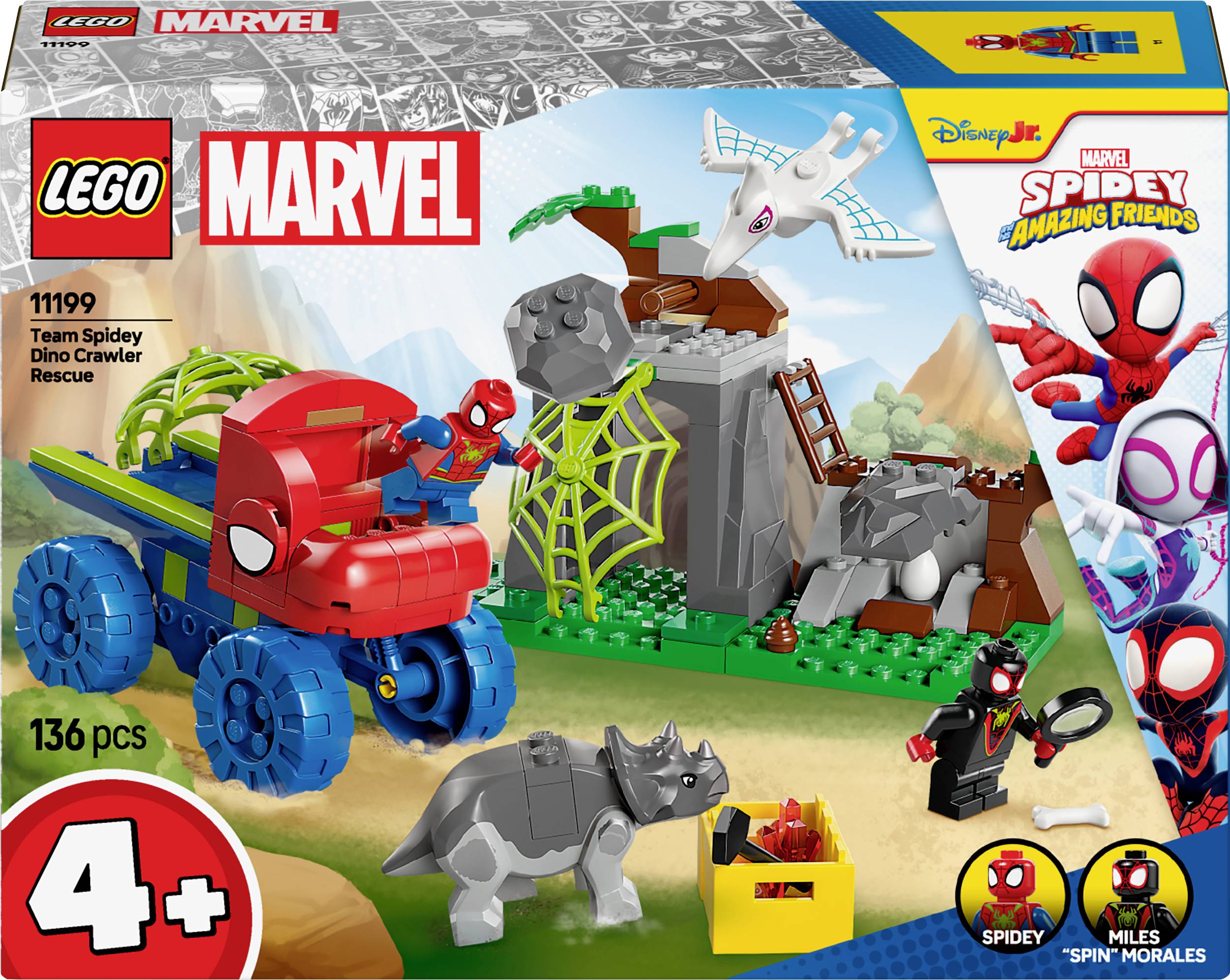 11199 LEGO® MARVEL SUPER HEROES Spideys Team auf Rettungsmission im Dino-Truck