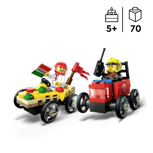 60458 LEGO® CITY Pizzalieferwagen vs. Löschauto 60458 LEGO® CITY Pizzalieferwagen vs. Löschauto