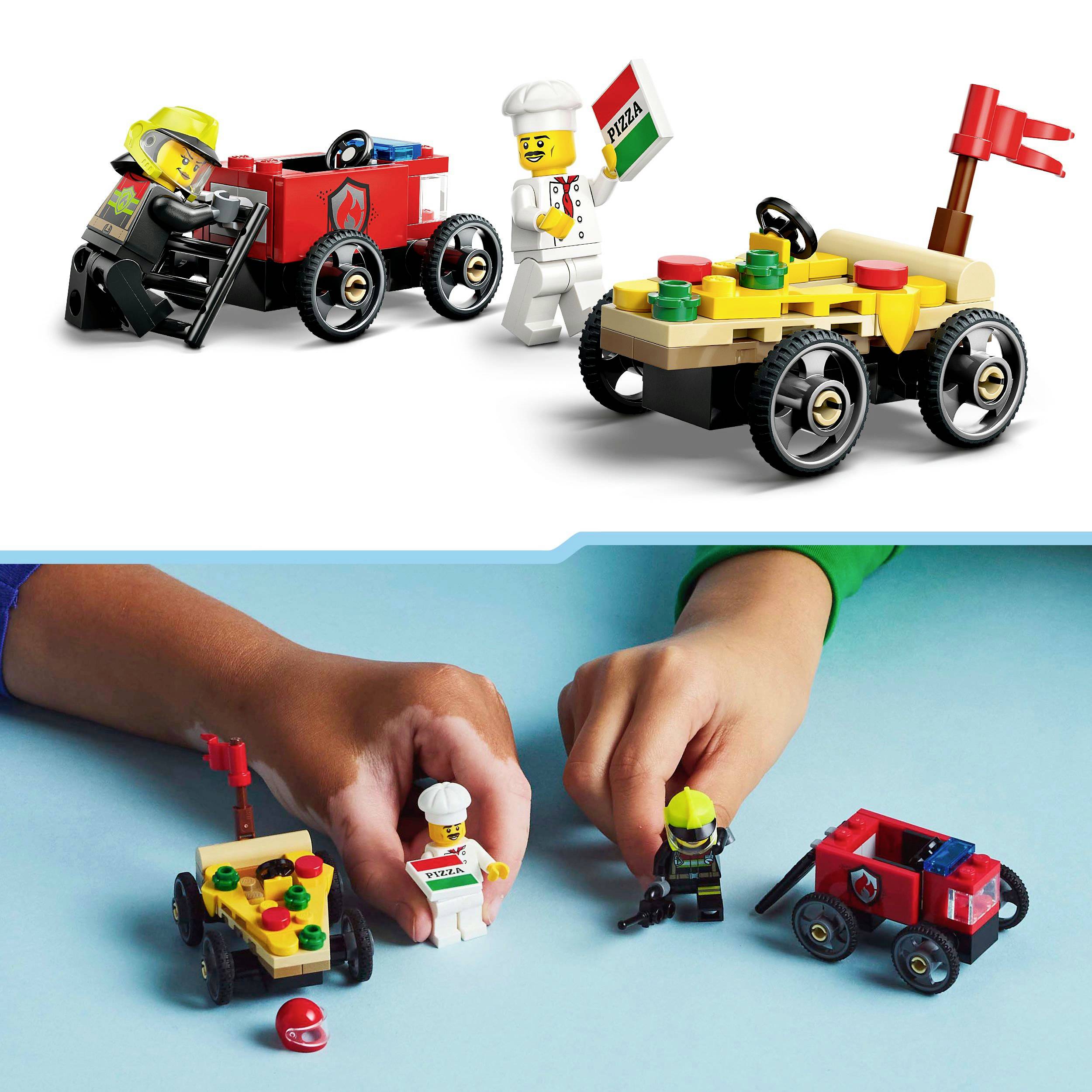 LEGO City - Pizzalieferwagen vs. Löschauto (60458)