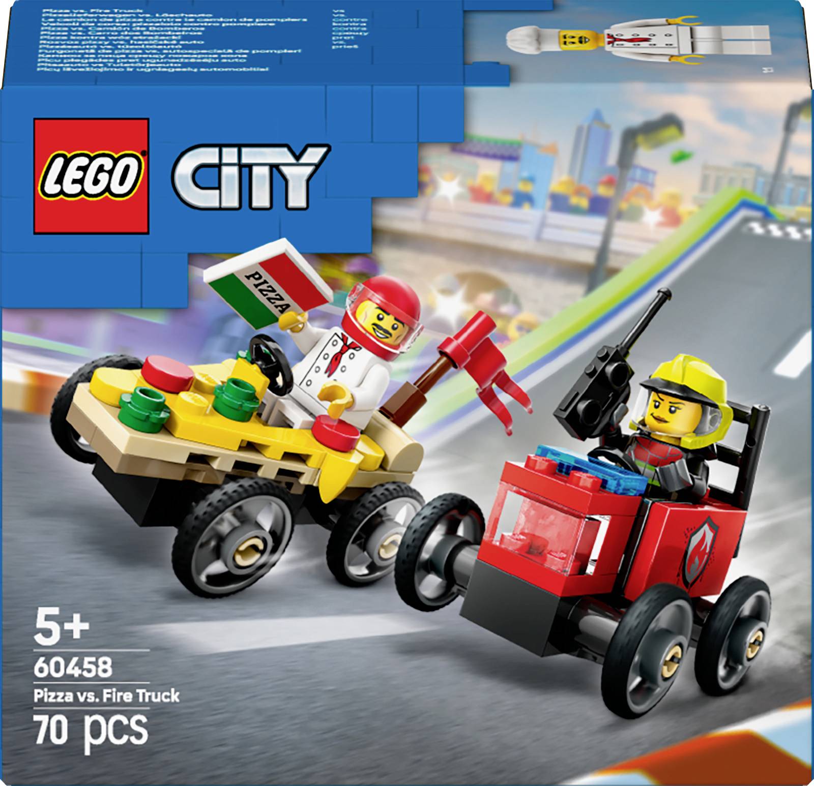LEGO City - Pizzalieferwagen vs. Löschauto (60458)