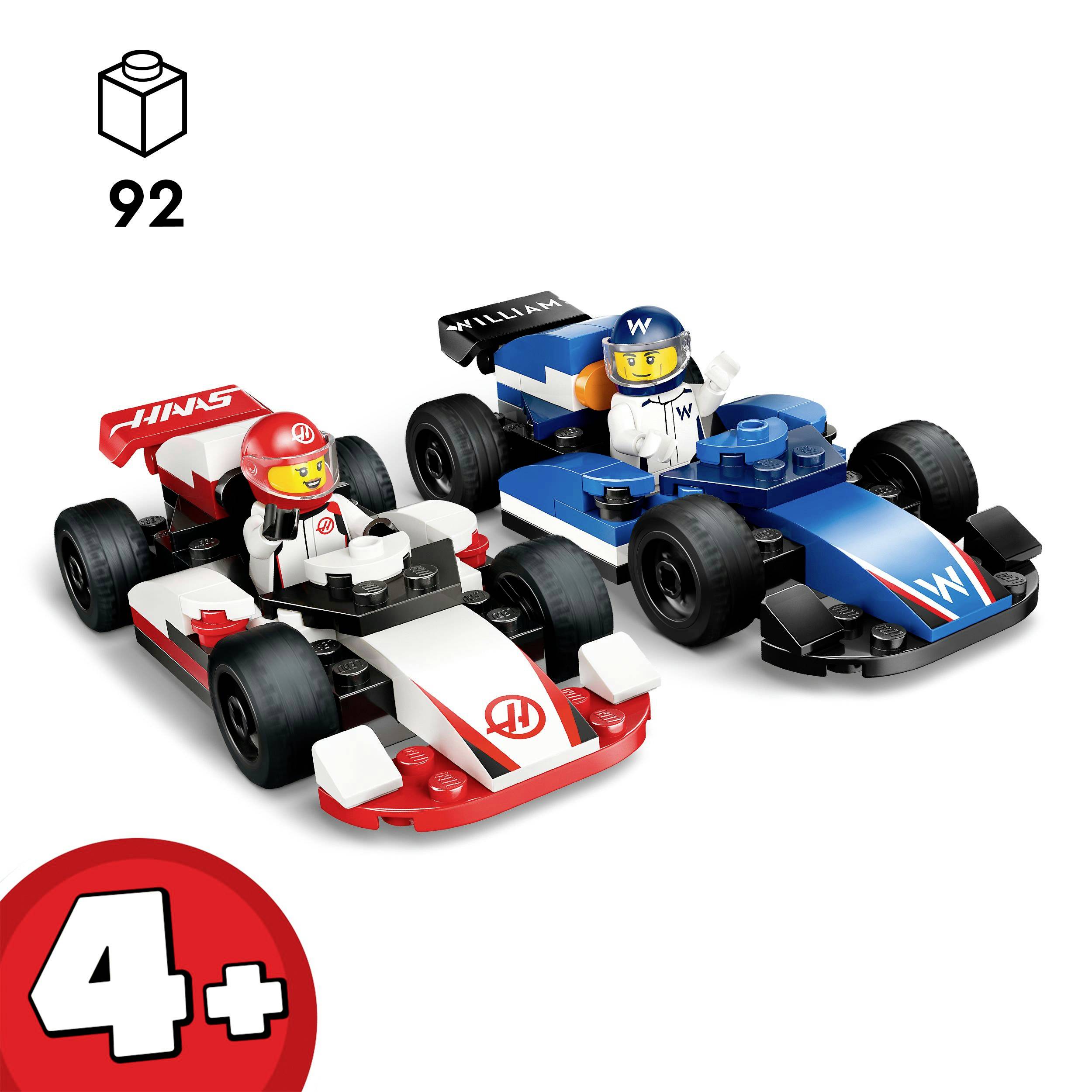 60464 LEGO® CITY F1® Williams Racing und Haas F1® Rennautos