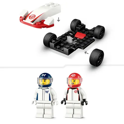 60464 LEGO® CITY F1® Williams Racing und Haas F1® Rennautos 60464 LEGO® CITY F1® Williams Racing und Haas F1® Rennautos