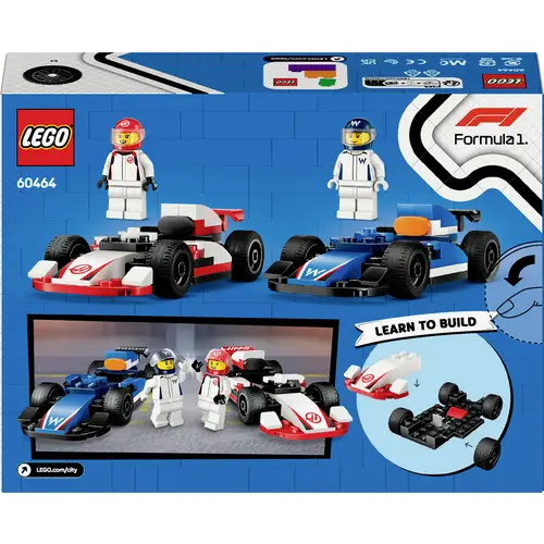 60464 LEGO® CITY F1® Williams Racing und Haas F1® Rennautos 60464 LEGO® CITY F1® Williams Racing und Haas F1® Rennautos
