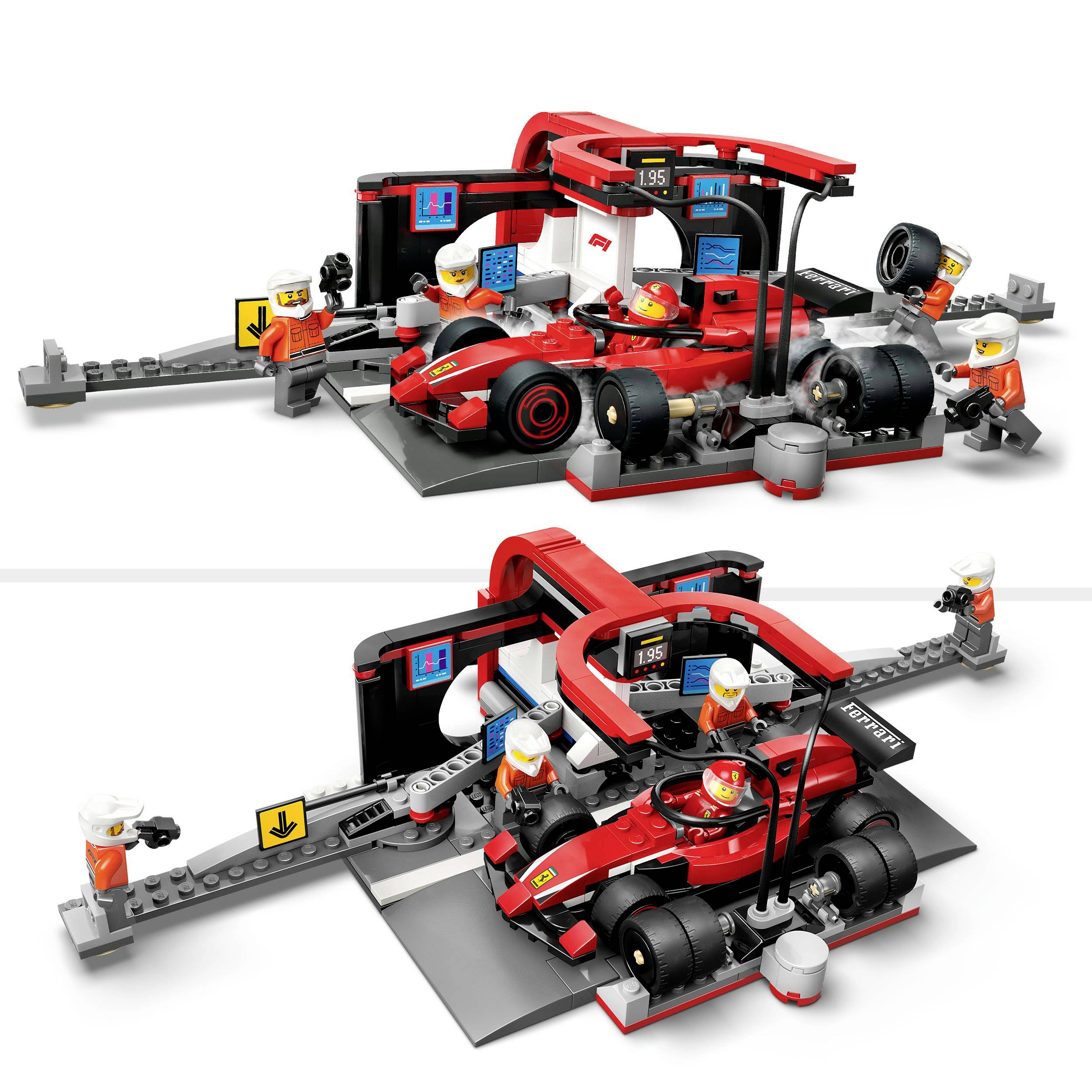 60443 LEGO® CITY F1® Boxenstopp mit Boxencrew und Ferrari Flitzer