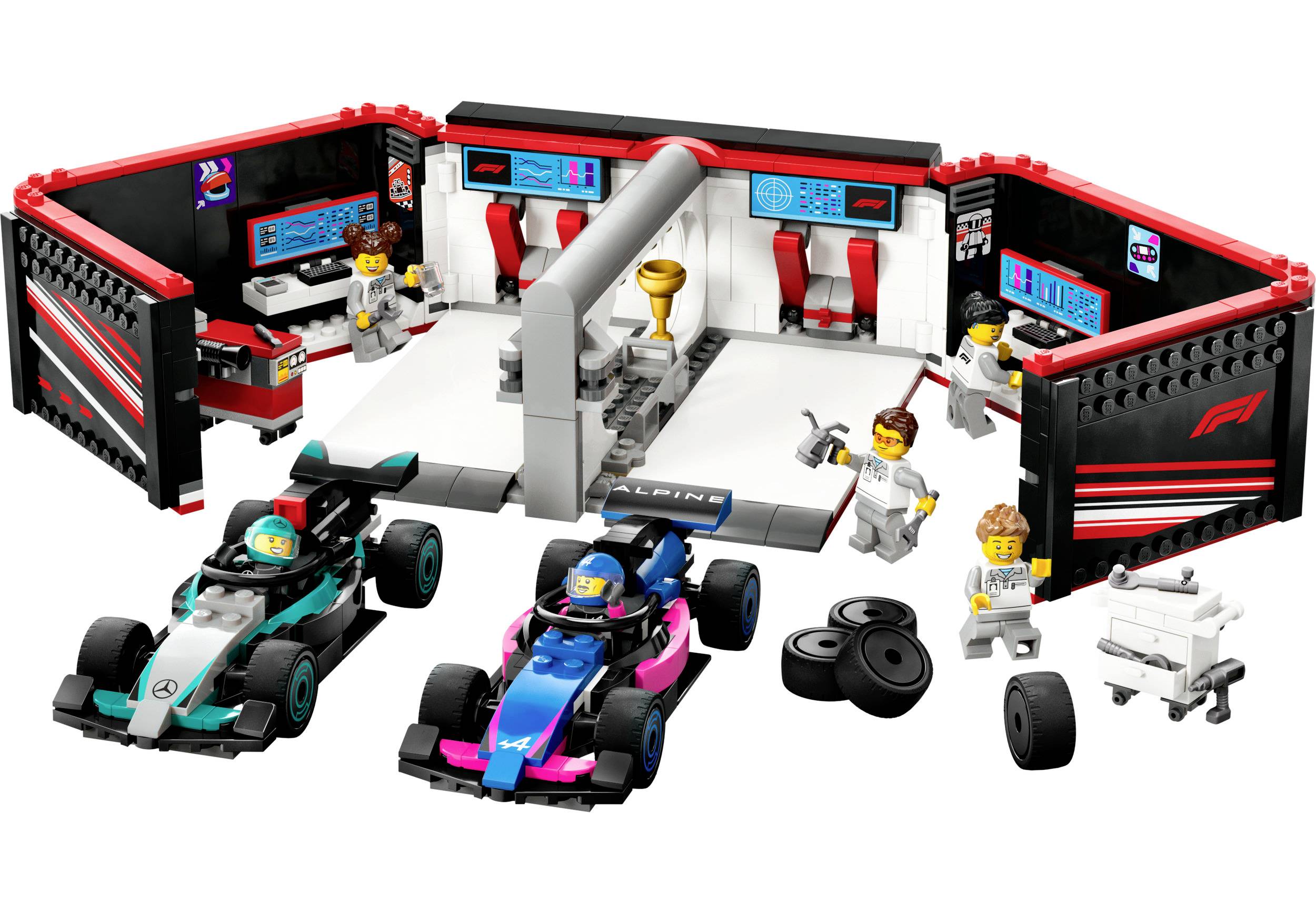 60444 LEGO® CITY F1® Garage mit Mercedes-AMG & Alpine Rennautos