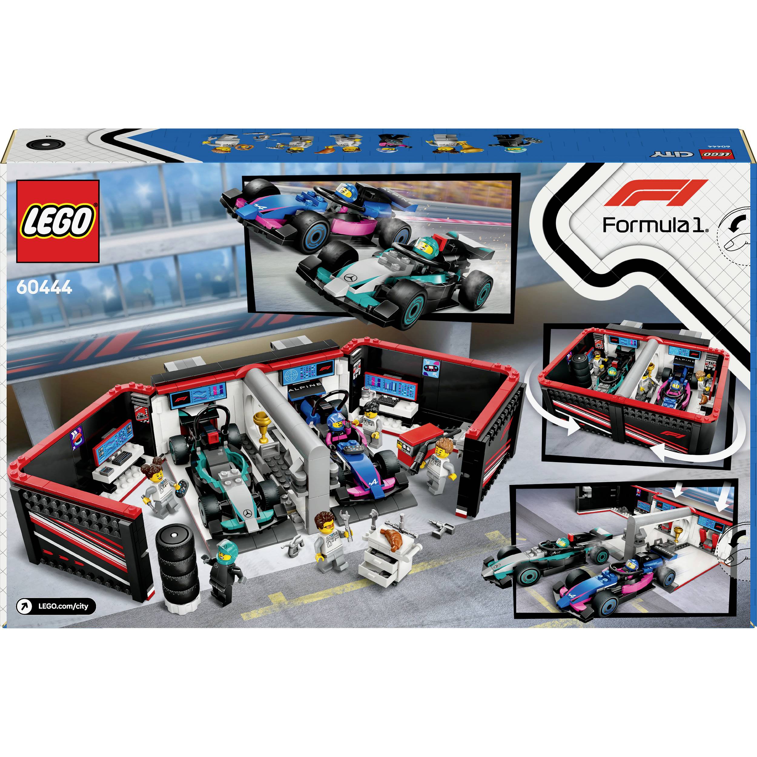 60444 LEGO® CITY F1® Garage mit Mercedes-AMG & Alpine Rennautos