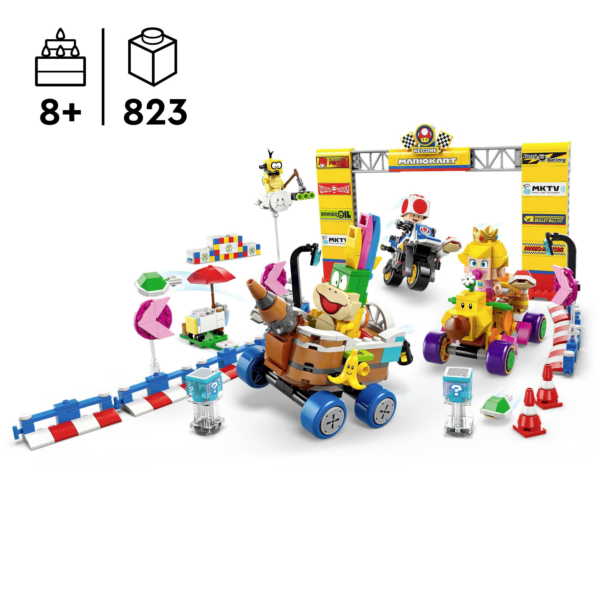 72036 LEGO® Super Mario™ Mario Kart™ – Baby Peach & Grand Prix–Set
