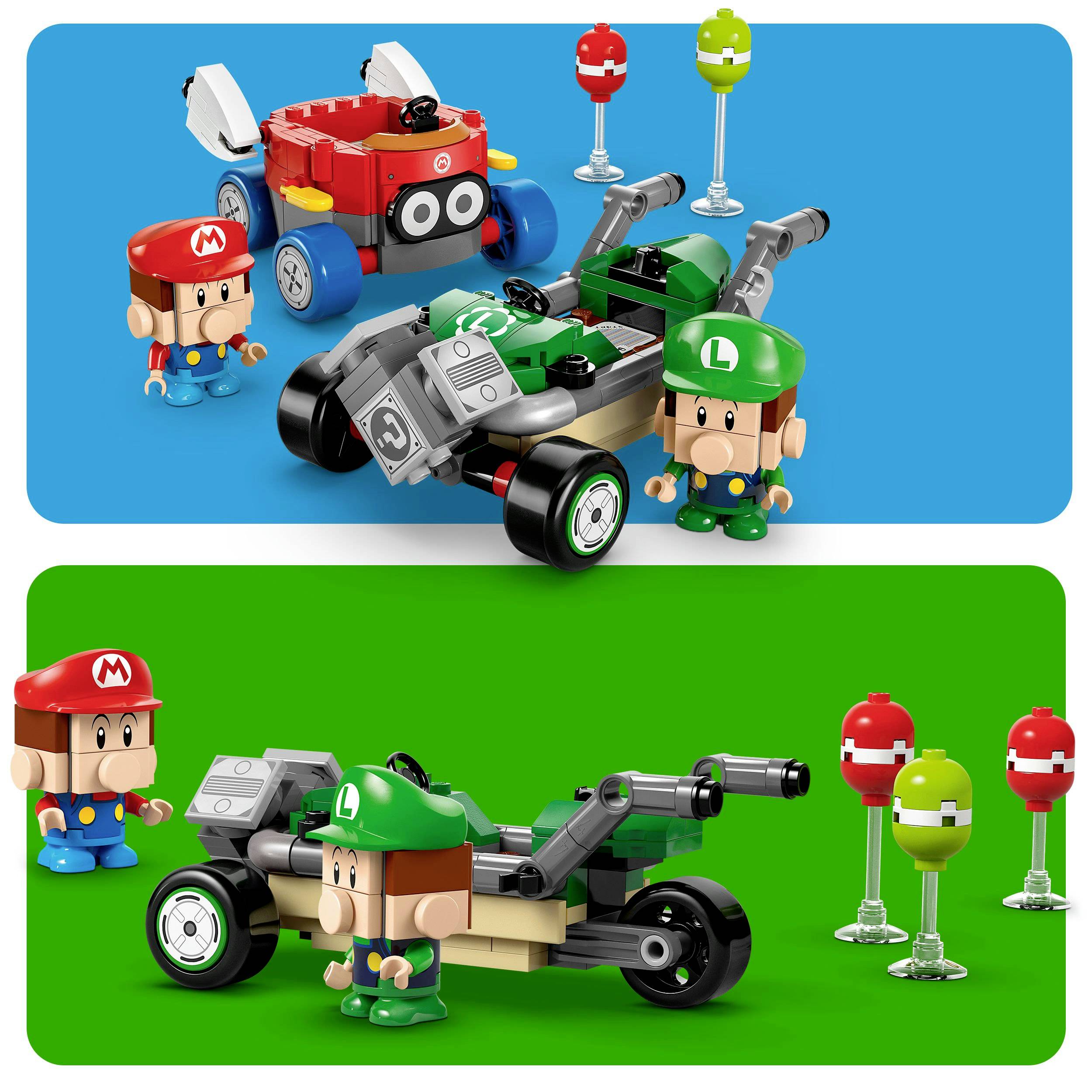 72034 LEGO® Super Mario™ Mario Kart™ – Baby Mario vs. Baby Luigi