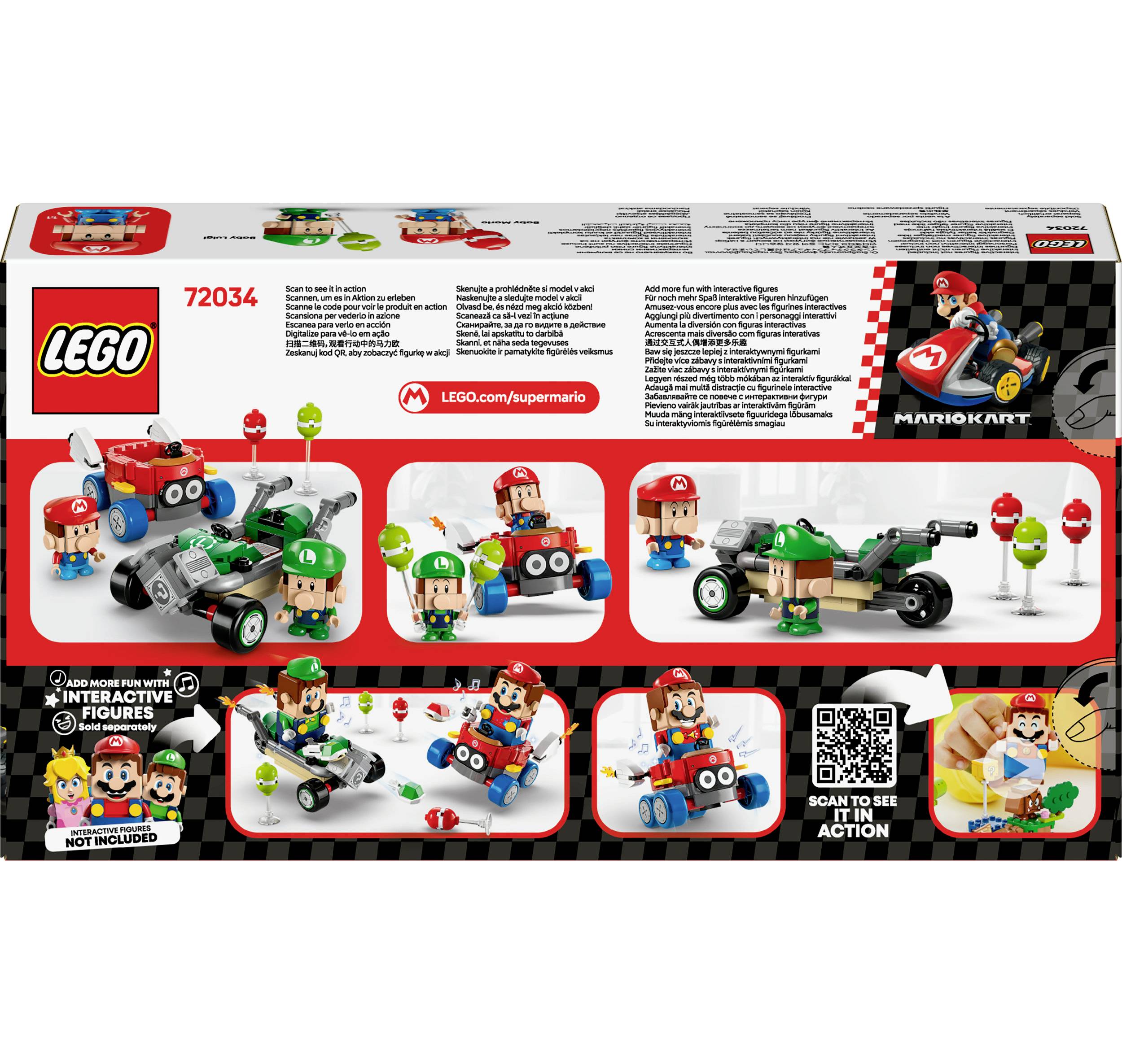 72034 LEGO® Super Mario™ Mario Kart™ – Baby Mario vs. Baby Luigi
