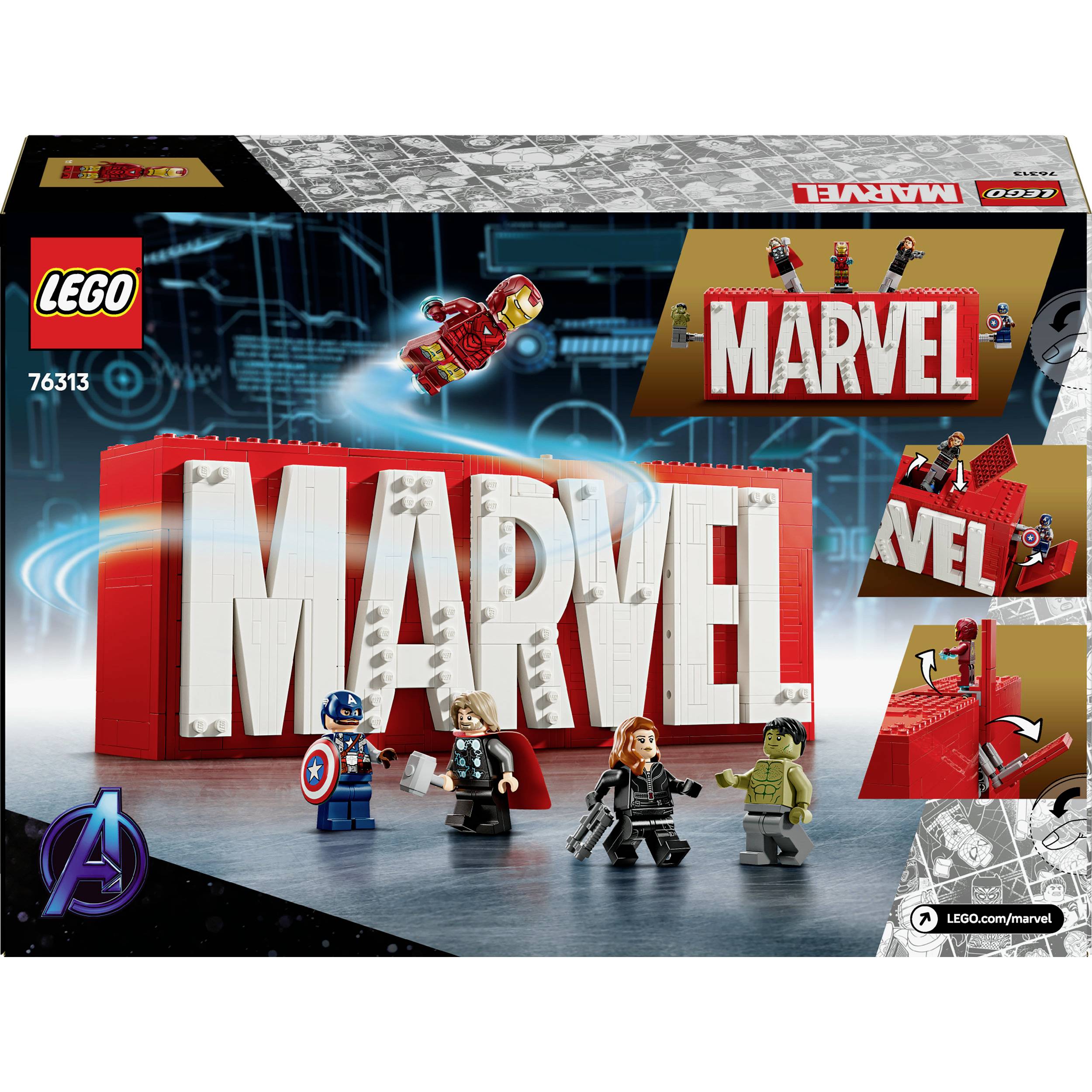 76313 LEGO® MARVEL SUPER HEROES MARVEL Logo & Minifiguren