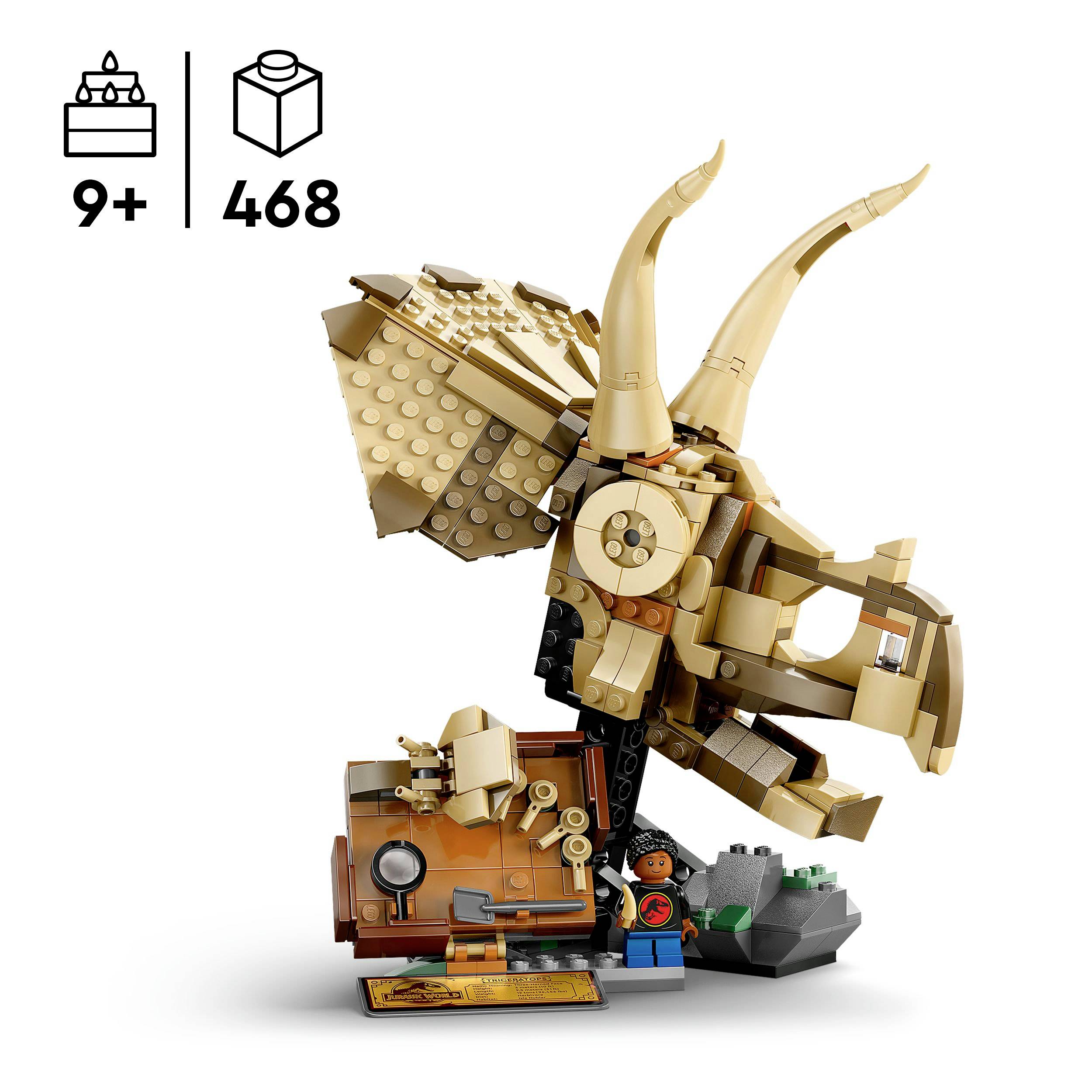 76969 LEGO® JURASSIC WORLD™ Dinosaurier-Fossilien: Triceratops-Schädel