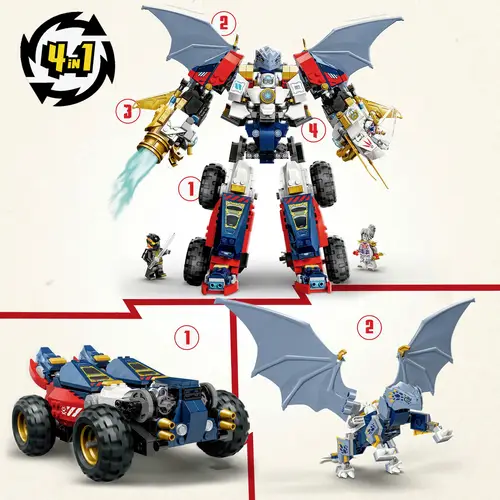 71834 LEGO® NINJAGO Zanes Ultra-Kombi-Mech 71834 LEGO® NINJAGO Zanes Ultra-Kombi-Mech