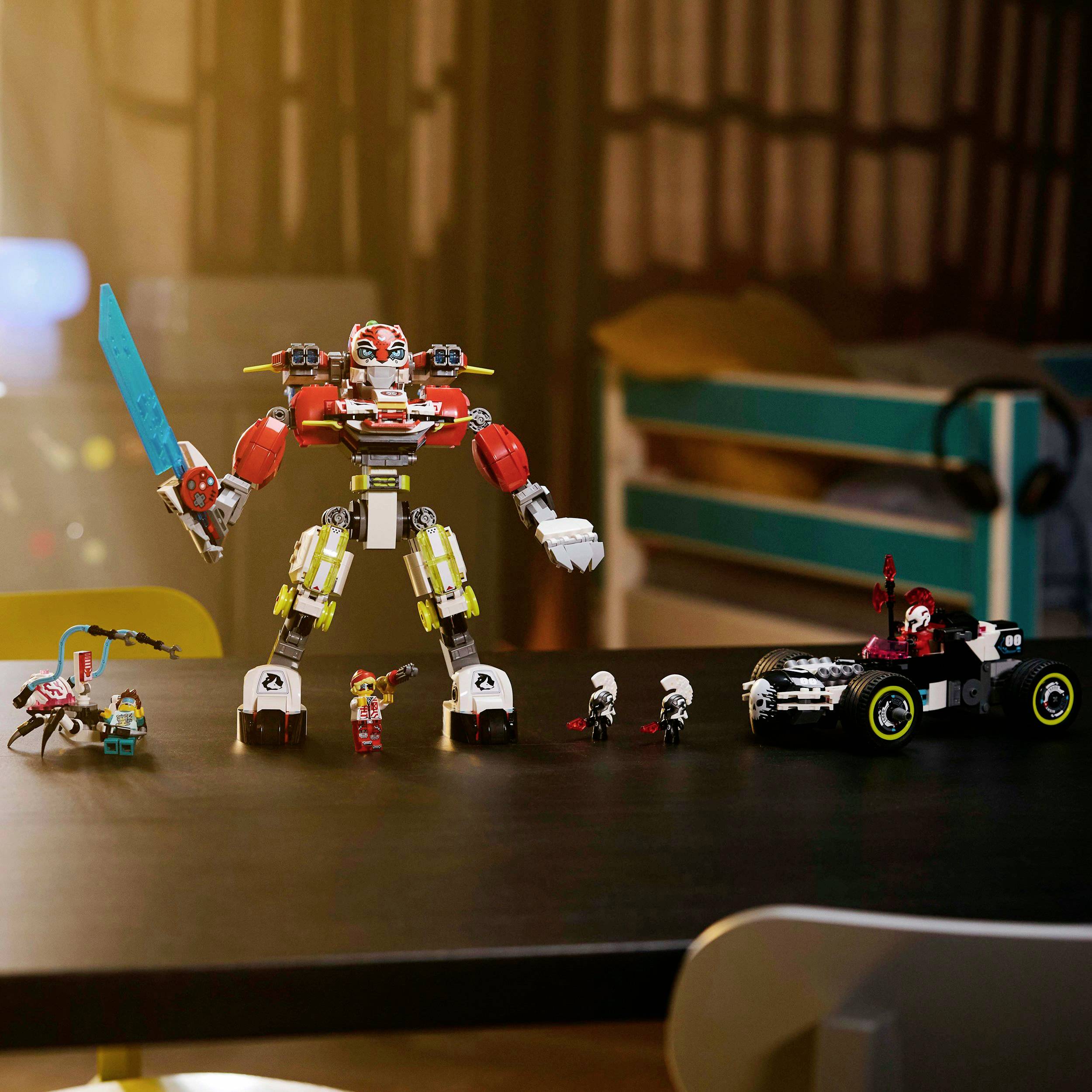 LEGO - 71497 DREAMZzz Coopers Tiger-Mech und Zero's Hot Rod Auto