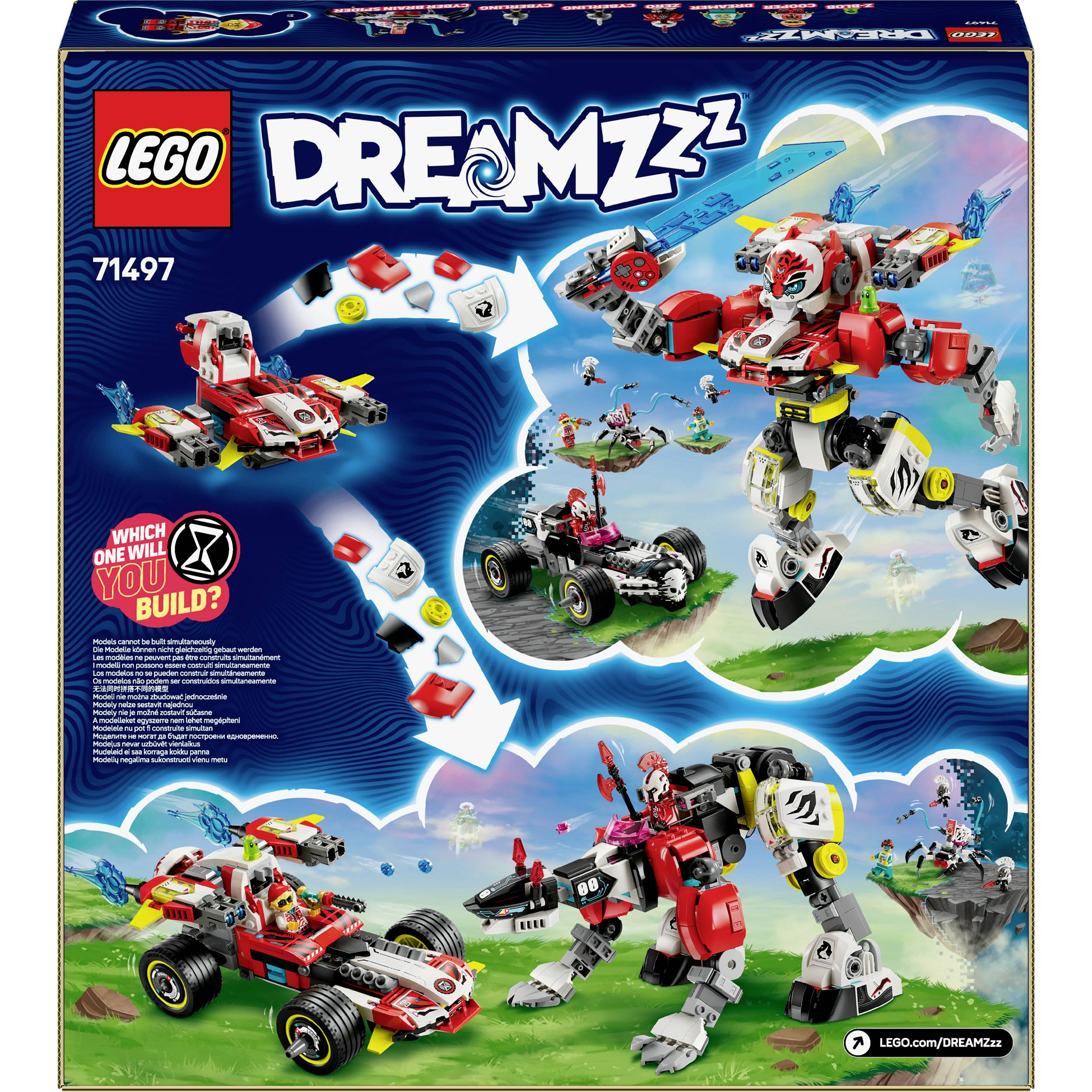 71497 LEGO® DREAMZZZ Coopers Tiger-Mech und Zero's Hot Rod Auto