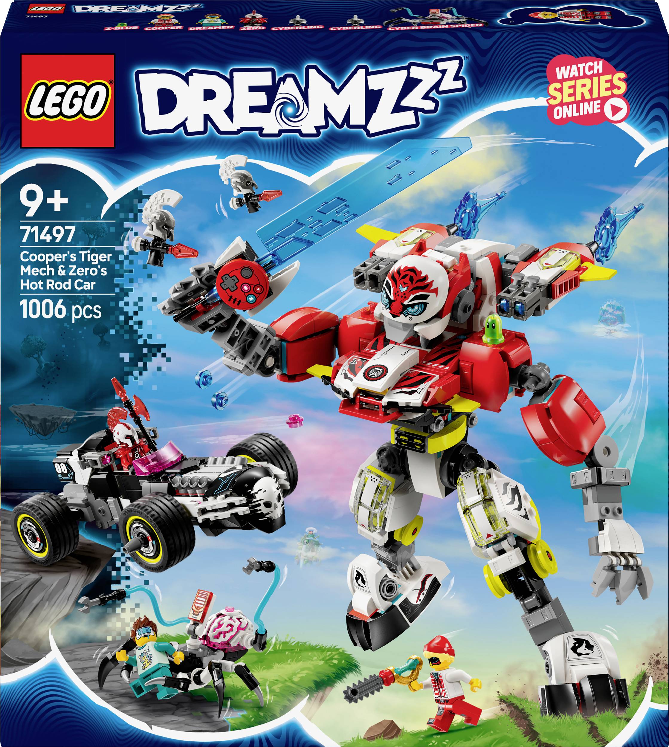 LEGO - 71497 DREAMZzz Coopers Tiger-Mech und Zero's Hot Rod Auto