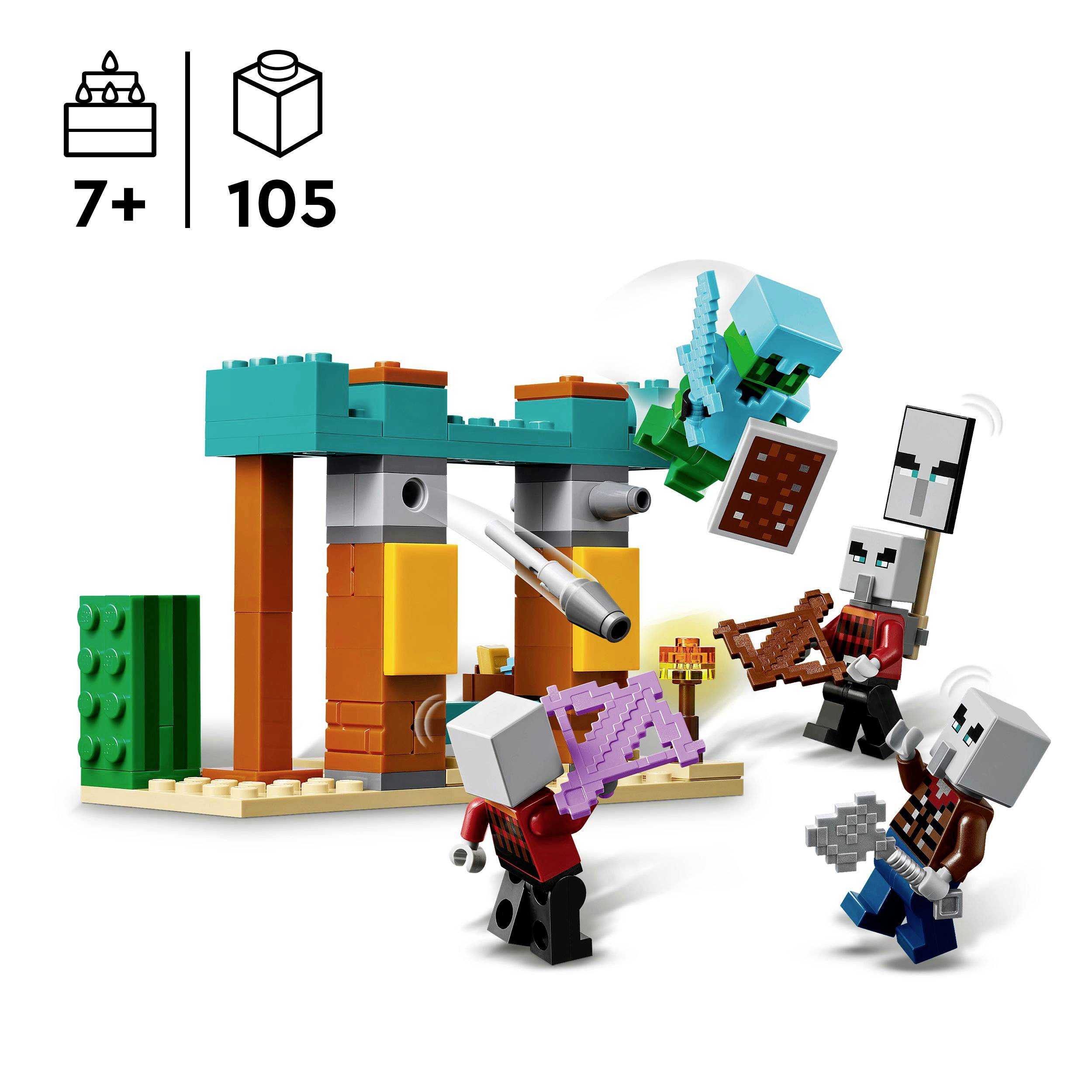 21267 LEGO® MINECRAFT Die Illager-Wüstenpatrouille
