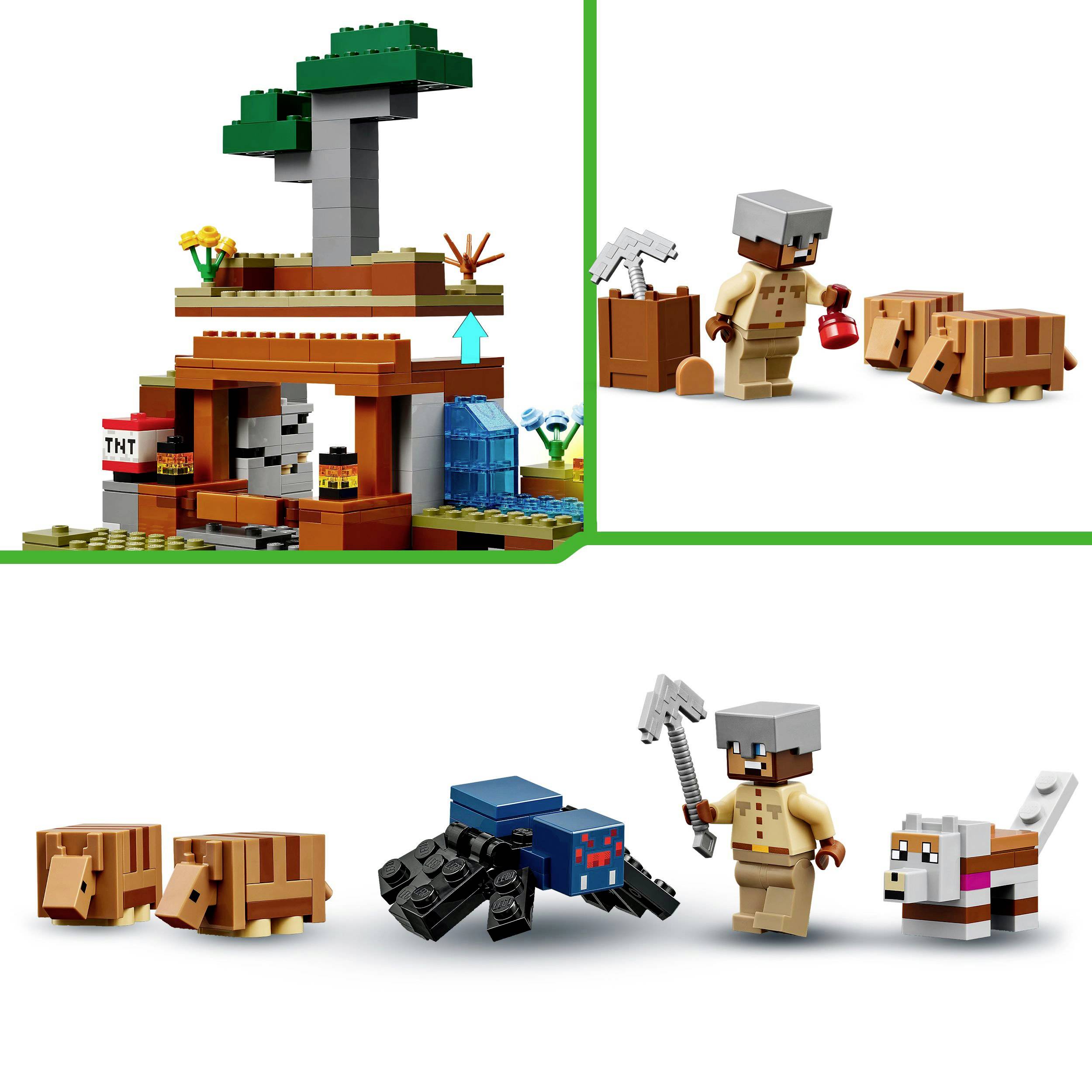 21269 LEGO® MINECRAFT Die Expedition zur Gürteltiermine