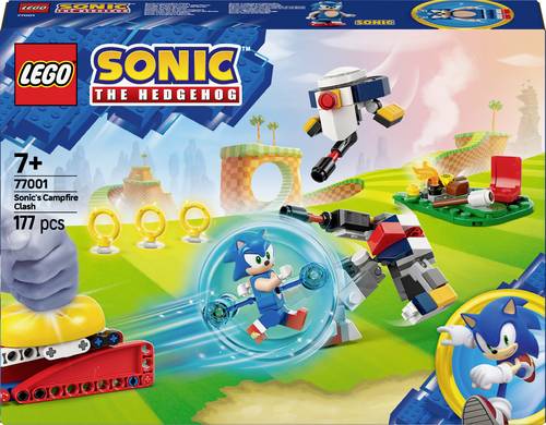 LEGO Sonic 77001 Sonics Showdown am Lagerfeuer Bausatz, Mehrfarbig