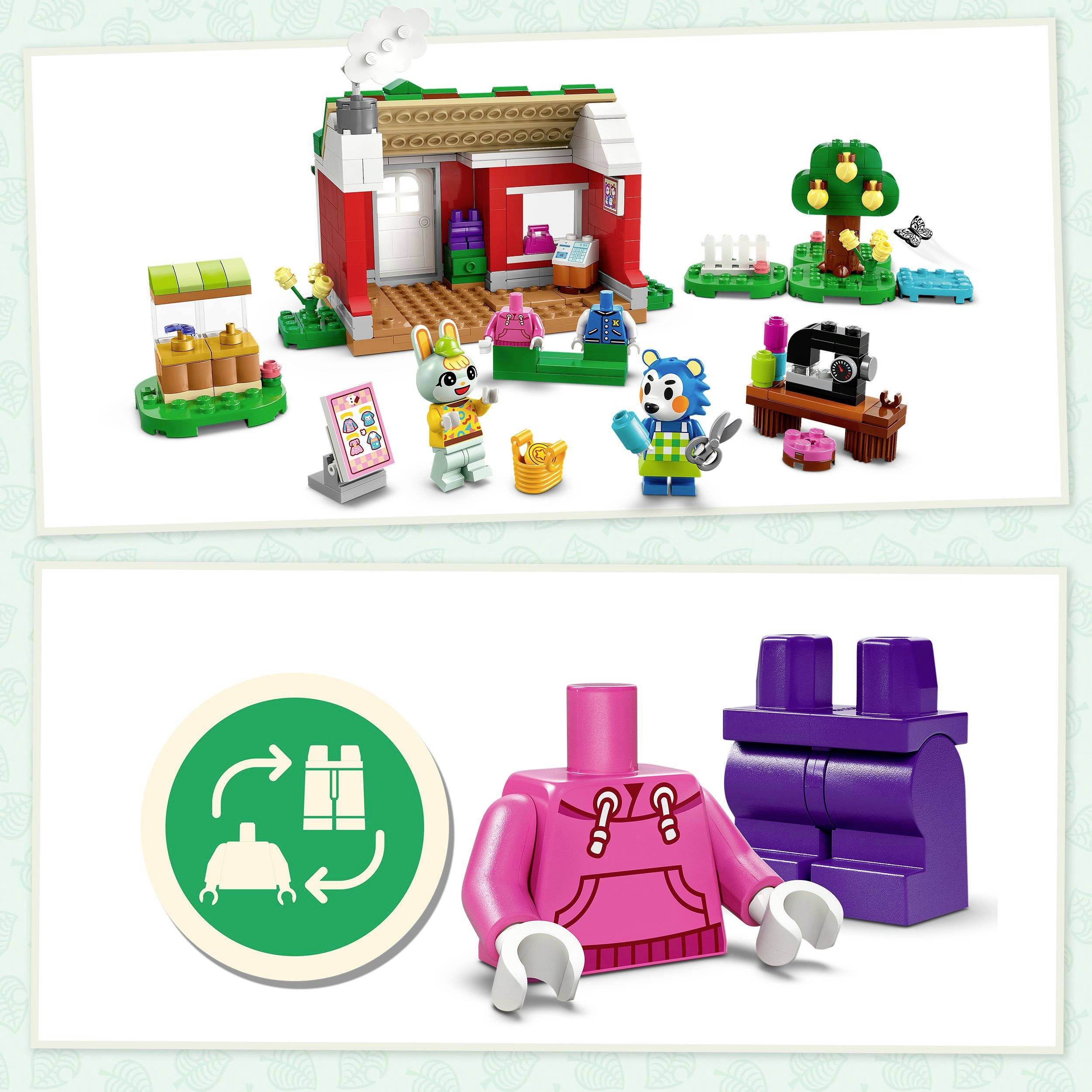 77055 LEGO® Animal Crossing Die Schneiderei der Schneiderschwestern