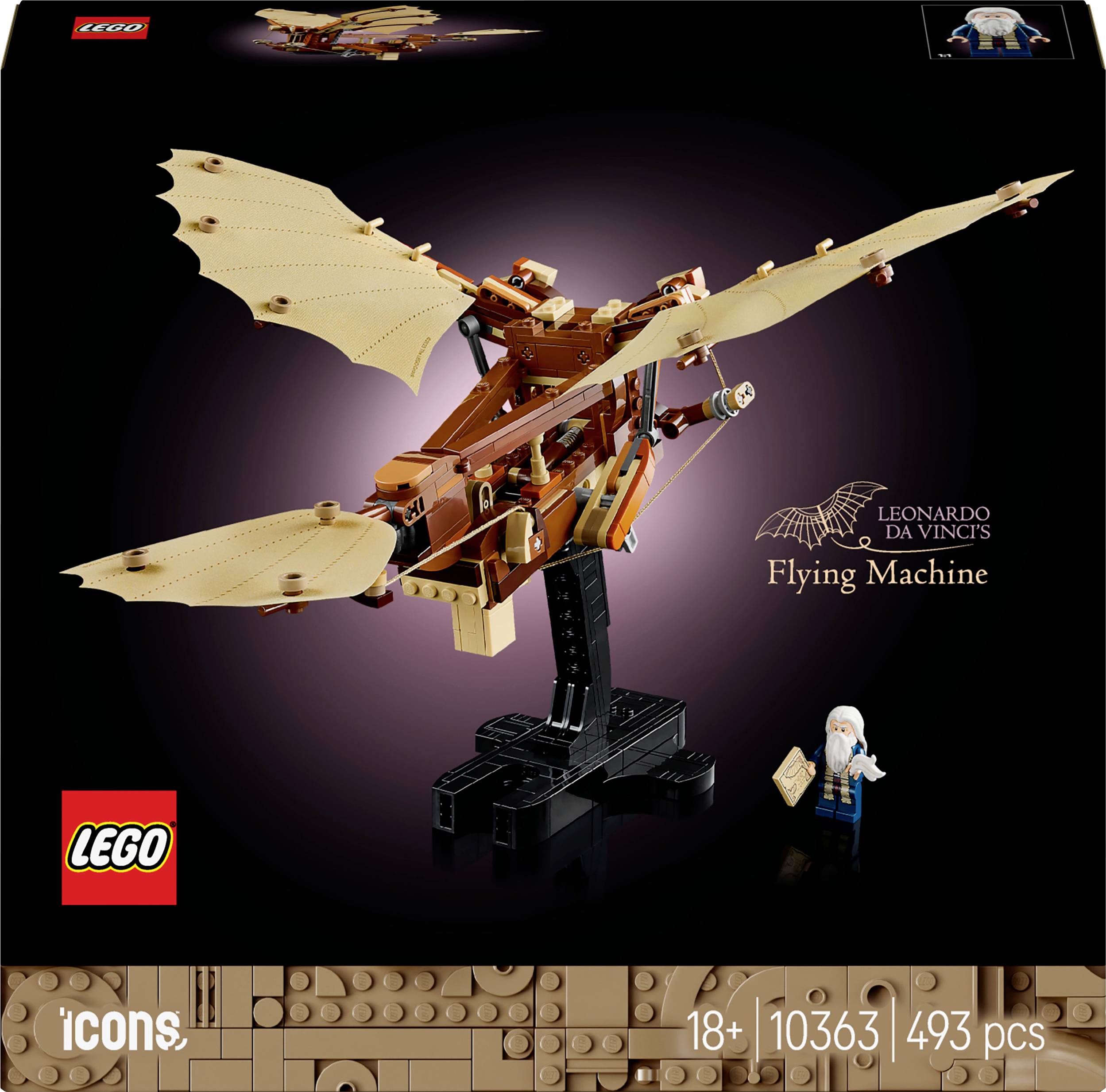 10363 LEGO® ICONS™ Leonardo da Vincis Fluggerät