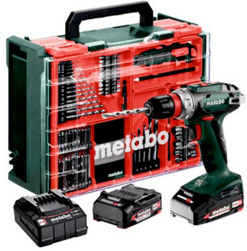 Metabo BS 18 Quick Set 602217710 Akku-Bohrschrauber 18 V 2 Ah Li-Ion bürstenlos, inkl. 2. Akku, ink