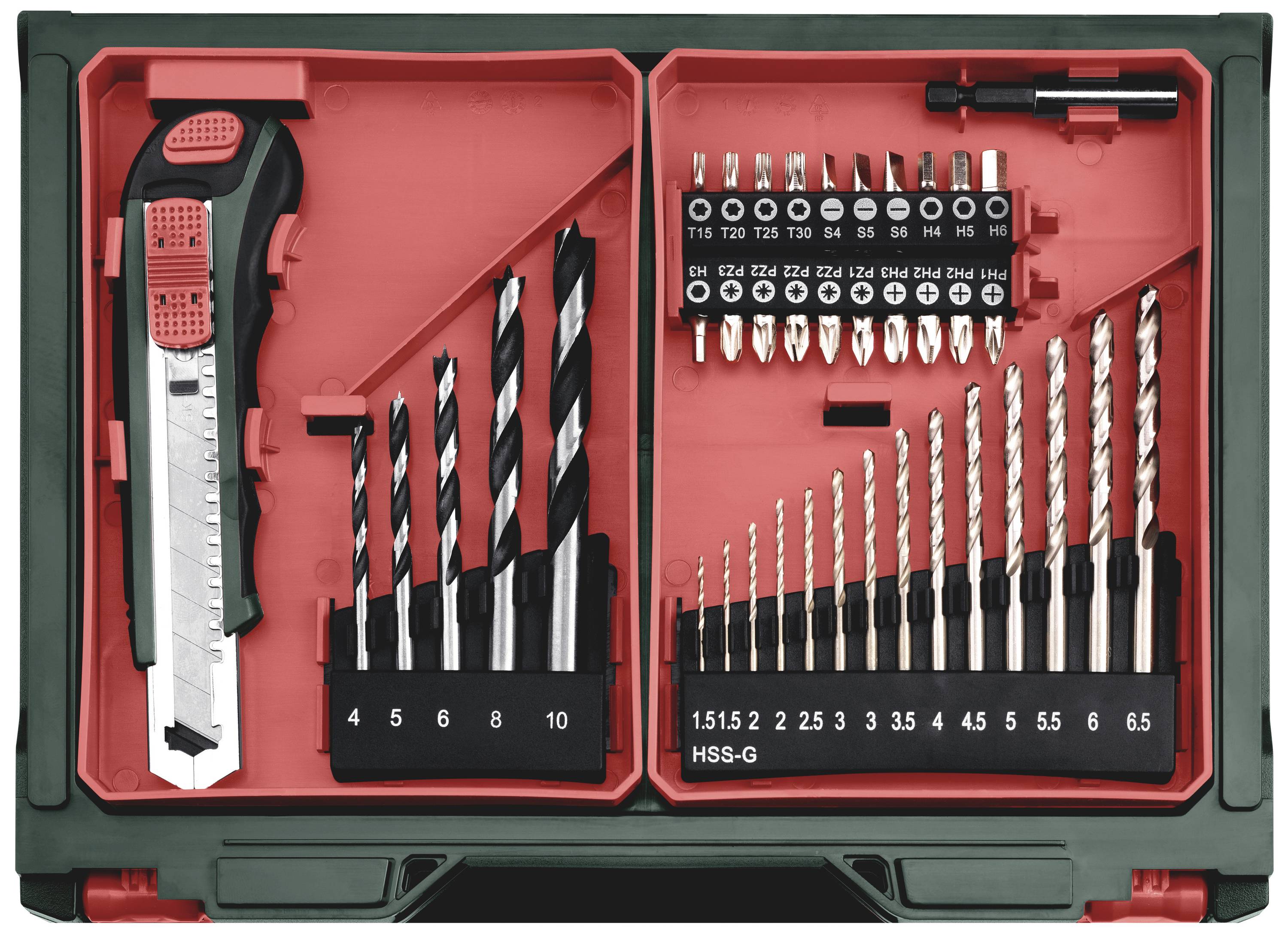 Metabo PowerMaxx SB Basic Set 600385710 Akku-Schlagschrauber 34 Nm 18V Anzahl mitgelieferte Akkus 2 LiHD bürstenlos, inkl. Koffer