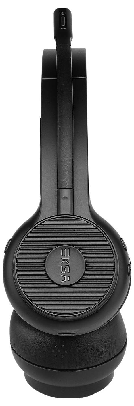 EKSA H16 On Ear Headset Bluetooth® Schwarz Noise Cancelling, Mikrofon-Rauschunterdrückung Headset, Lautstärkeregelung