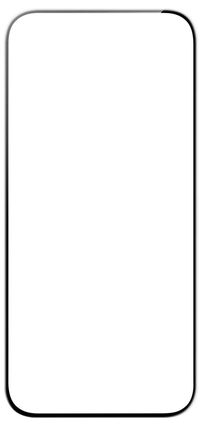 Rechteckiger, weißer Bereich mit einem abgerundeten schwarzen Rahmen.