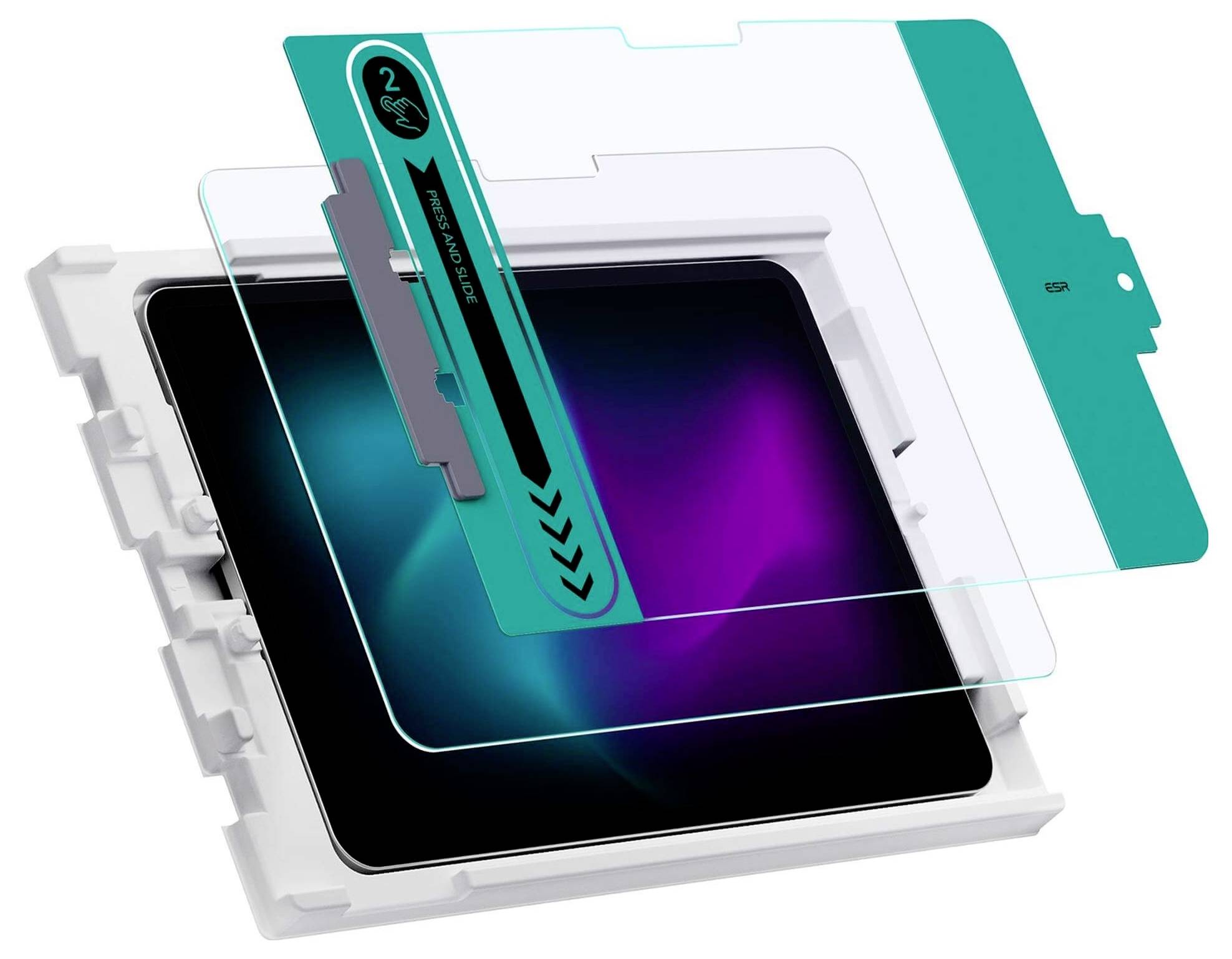 ESR Tempered-Glass Displayschutzglas Apple iPad Pro 11" (M4, 2024) 1 St. Anti-Fingerprint, kratzfest 1E0930102