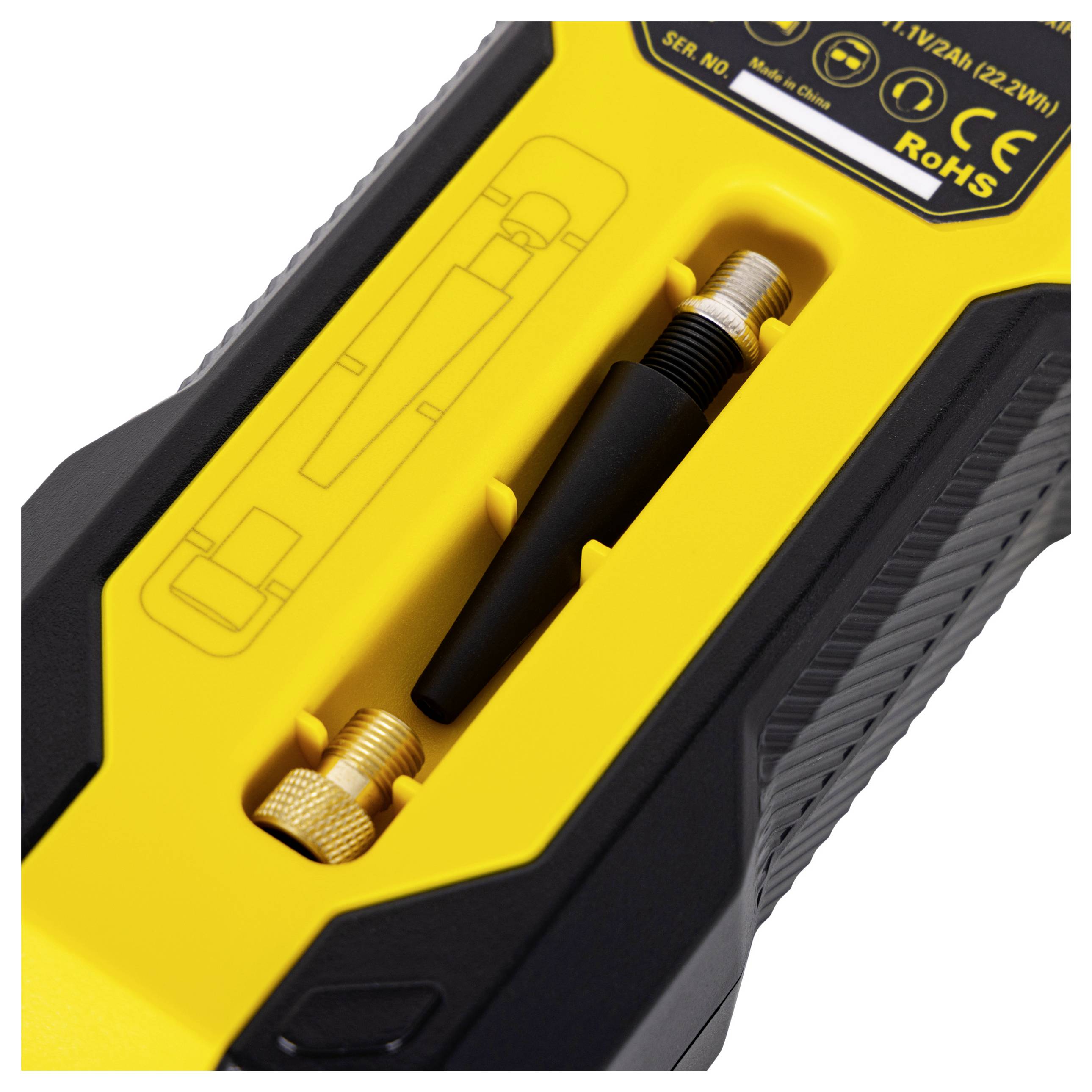 STANLEY SXIF0101 Akku-Kompressor 10 bar Automatische Abschaltung, Digitales Display, Inkl. 1 Akku, mit Powerbank-Funktion