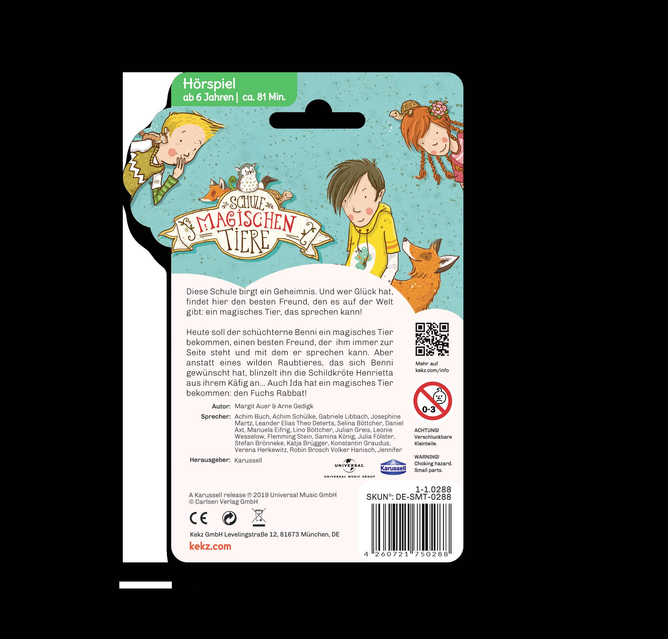 Kekz Die Schule der magischen Tiere Kopfhörer-Audiochip Kinder