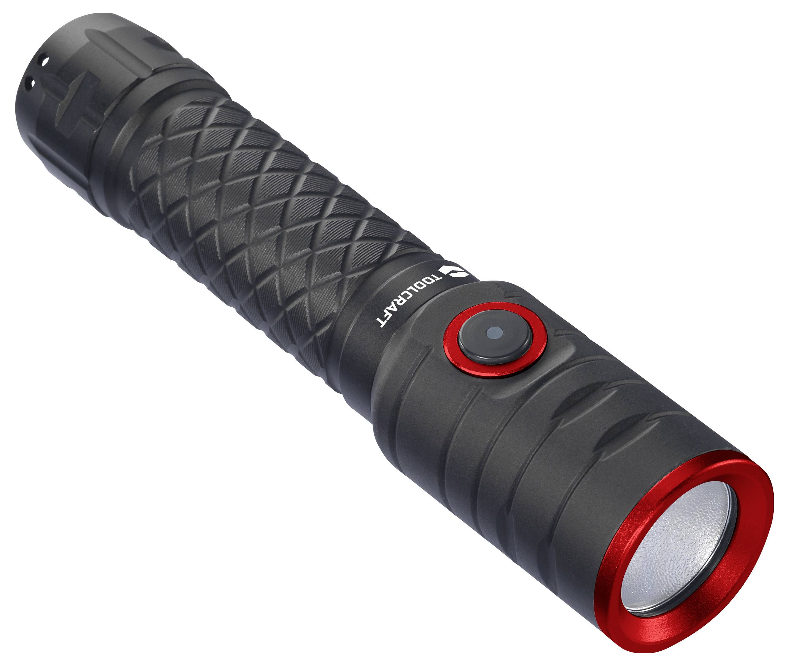 TOOLCRAFT Taschenlampe mit Stroboskopmodus Li-Ionen Akkus 1000lm 5.5h 155g