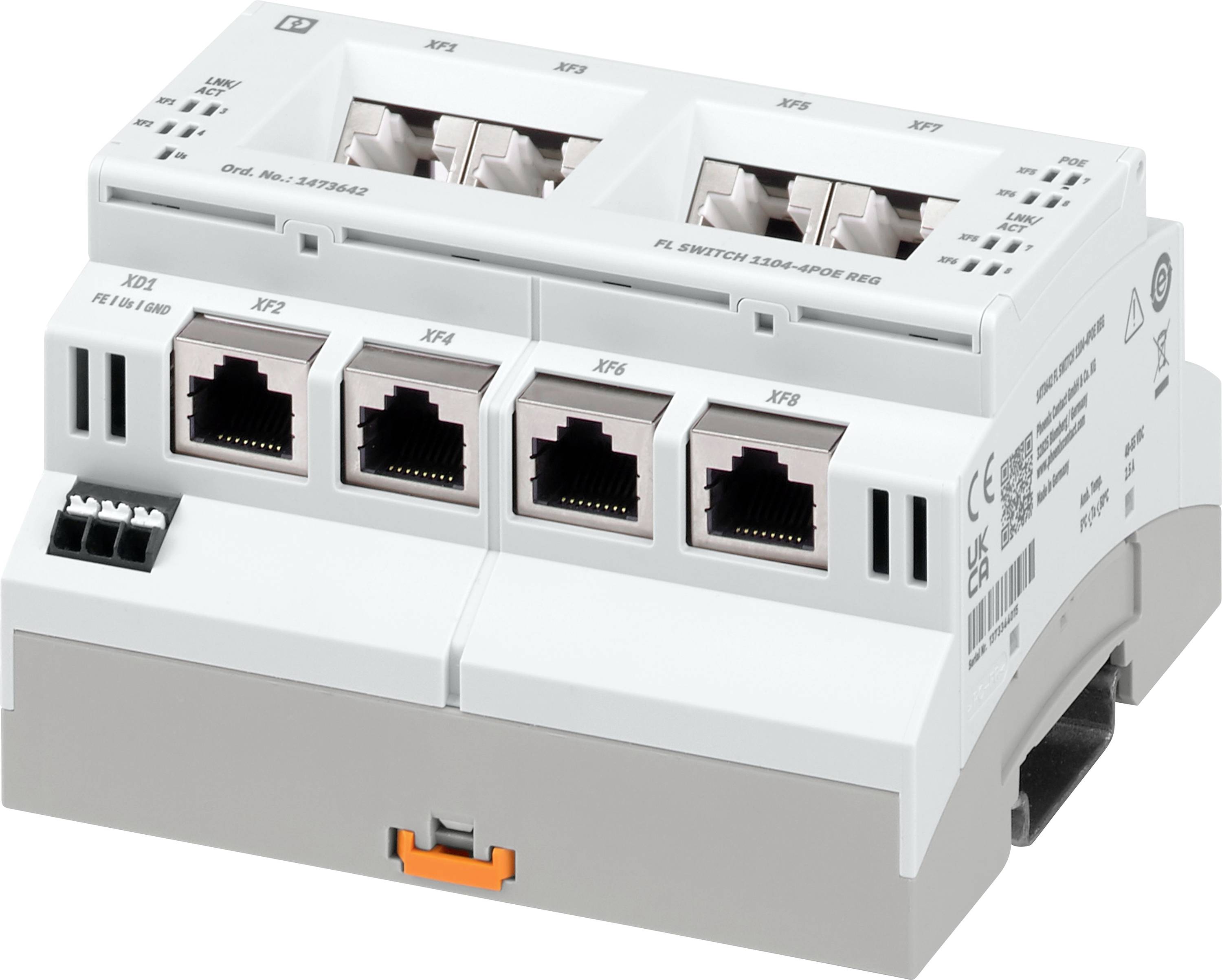 Phoenix Contact FL SWITCH 1104-4POE REG Industrial Ethernet Switch 4x4 Port