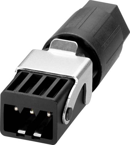 Phoenix Contact 1490382 Steckverbinder Gesamtpolzahl: 4 + PE 16 A, 10 A Schwarz 1 St.