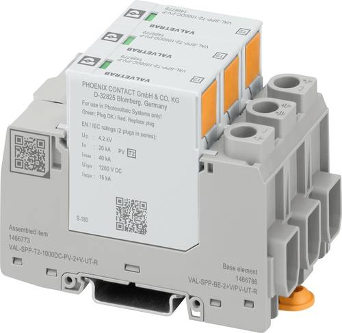 Phoenix Contact 1466773 VAL-SPP-T2-1000DC-PV-2+V-UT-R Überspannungsableiter Überspannungsschutz fü