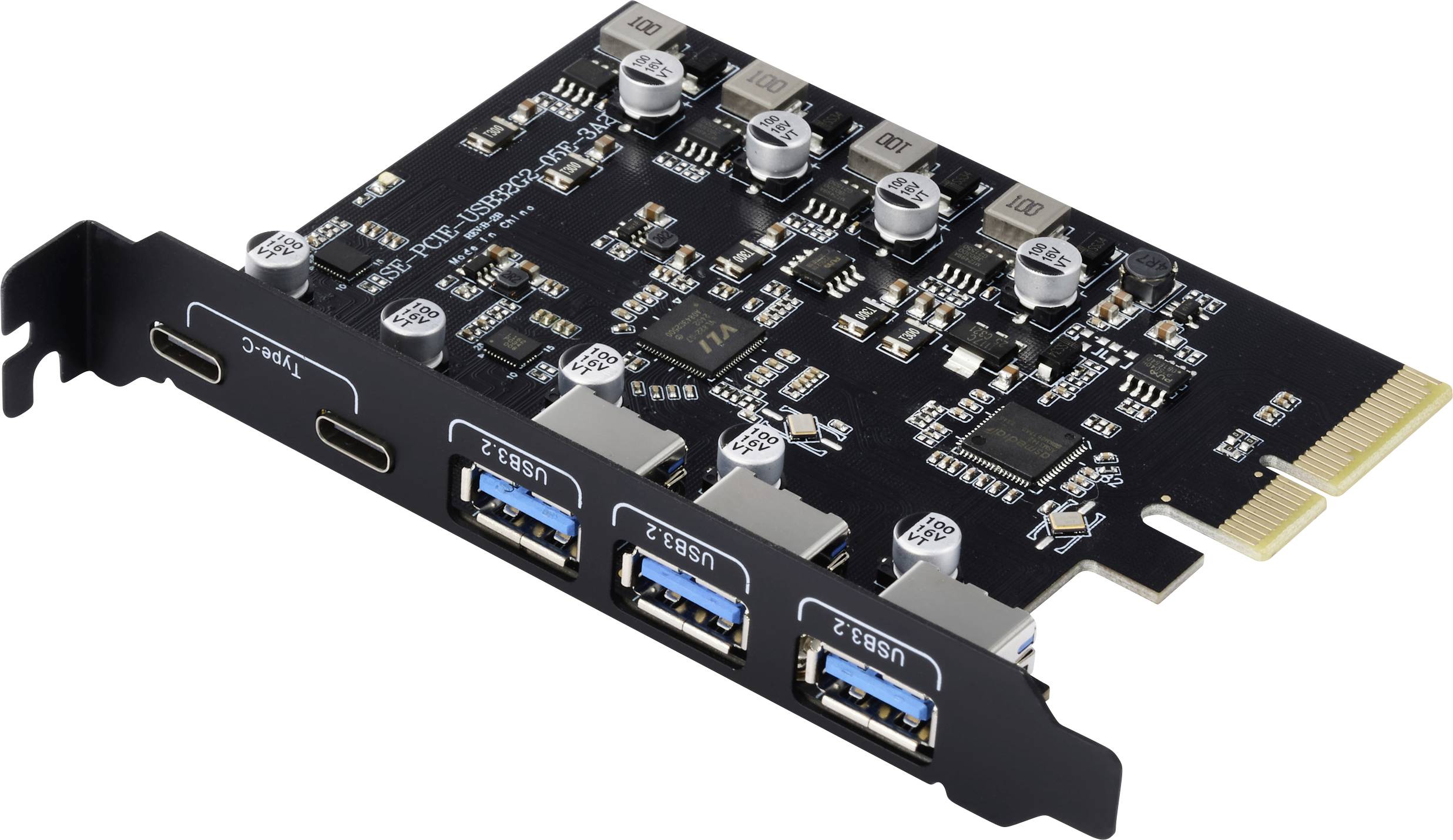 Renkforce RF-6613196 3+2 Port USB 3.2 Gen 2 Controllerkarte USB-C® (USB 3.2 Gen 2)