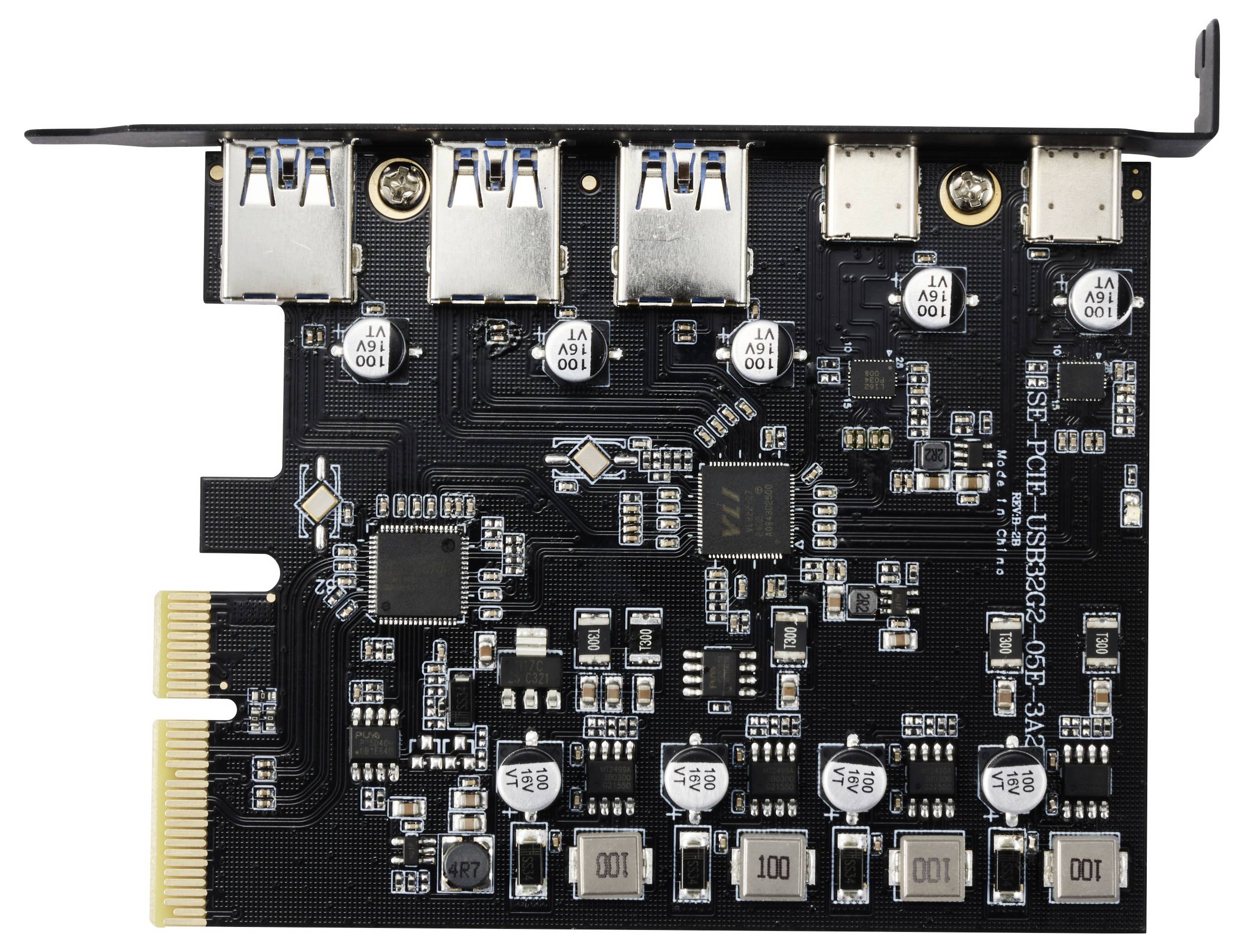 Renkforce RF-6613196 3+2 Port USB 3.2 Gen 2 Controllerkarte USB-C® (USB 3.2 Gen 2)