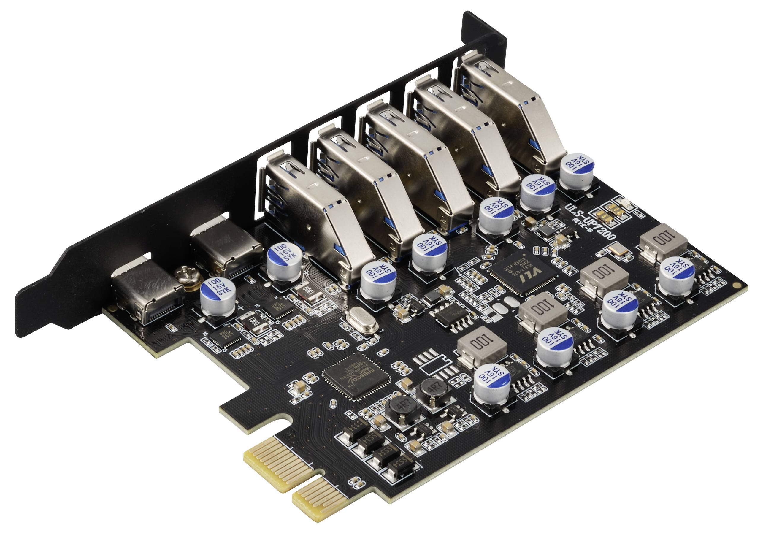 Renkforce RF-6613198 5+2 Port USB 3.2 Gen 1 Controllerkarte USB-A (USB 3.0), USB-C® (USB 3.2 Gen 1) PCIe x1